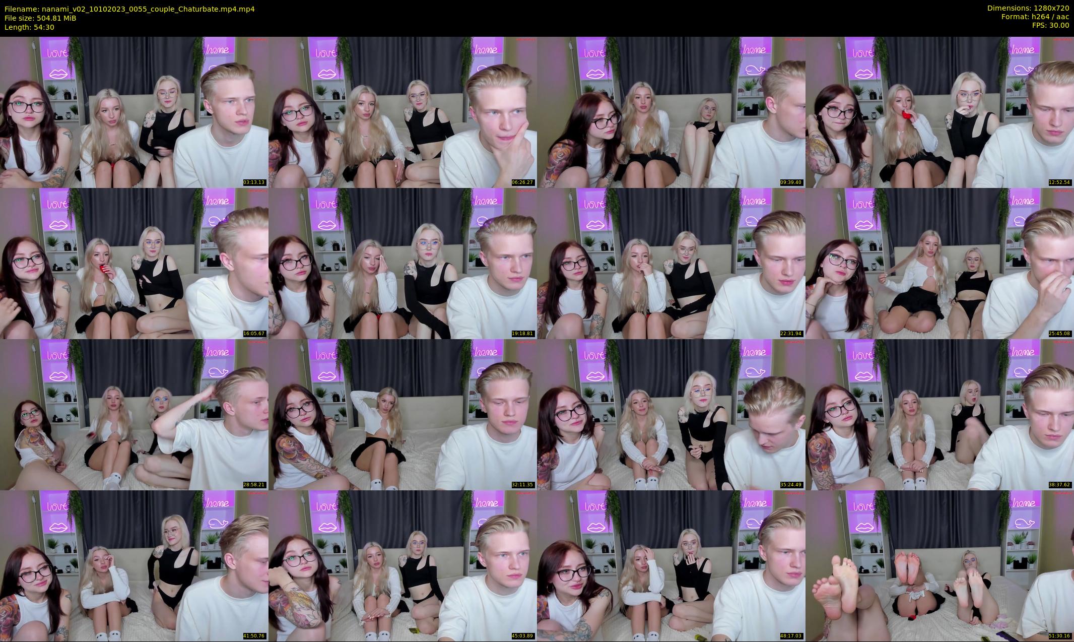 nanami_v02 — 55 minute Chaturbate couple cam show recording, 720p, Oct 10, 2023