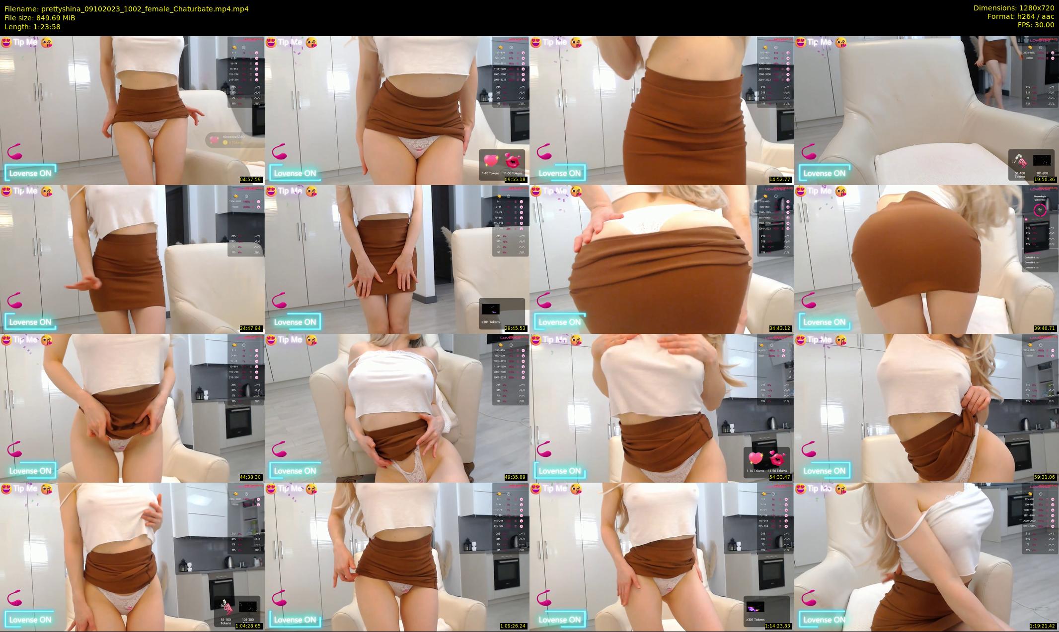 prettyshina — 84 minute Chaturbate female cam show recording, 720p, Oct 9, 2023