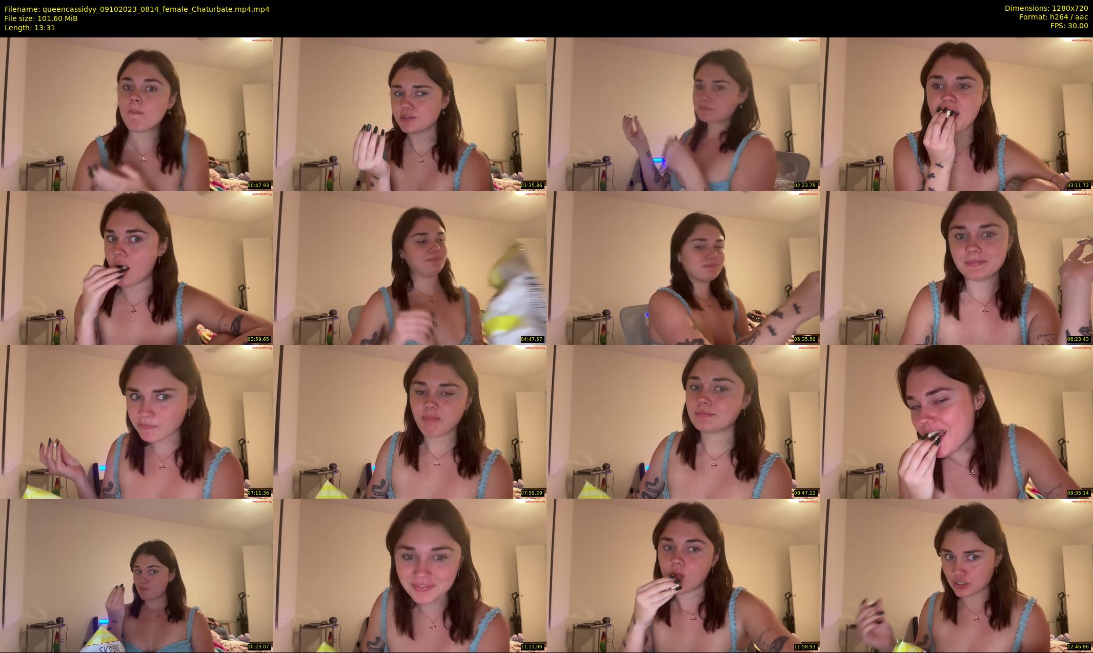 queencassidyy — 14 minute Chaturbate female cam show recording, 720p, Oct 9, 2023