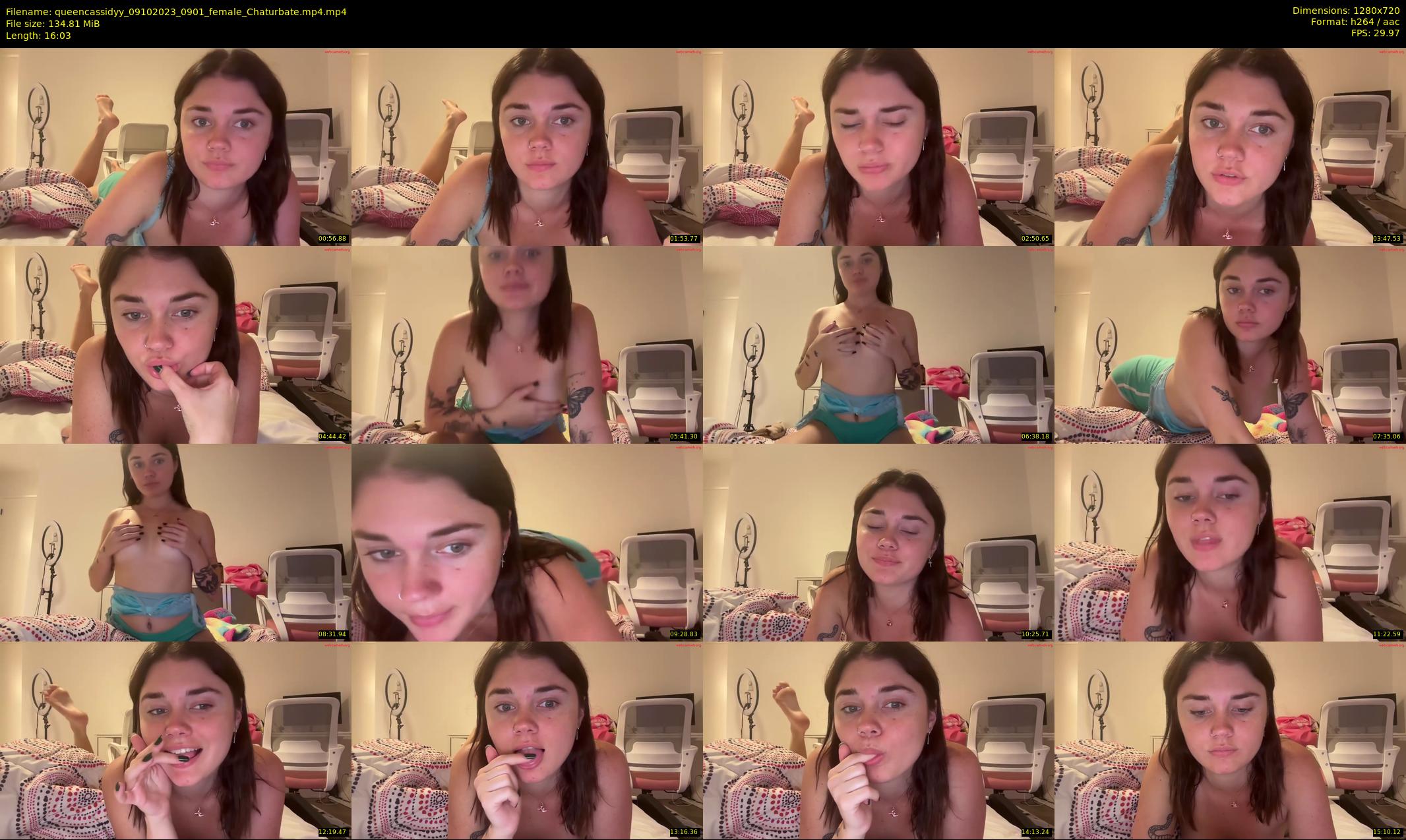 queencassidyy — 17 minute Chaturbate female cam show recording, 720p, Oct 9, 2023