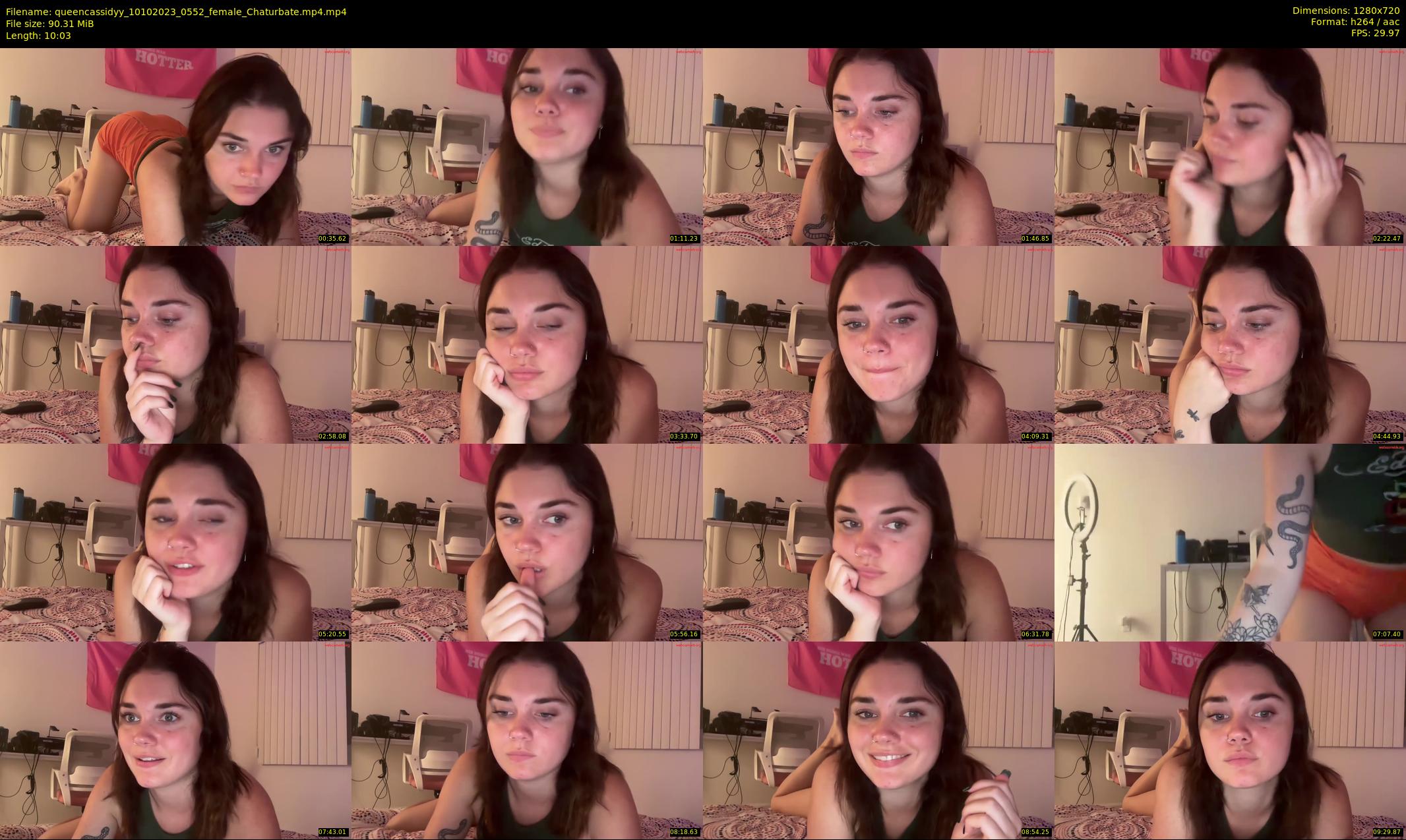 queencassidyy — 11 minute Chaturbate female cam show recording, 720p, Oct 10, 2023