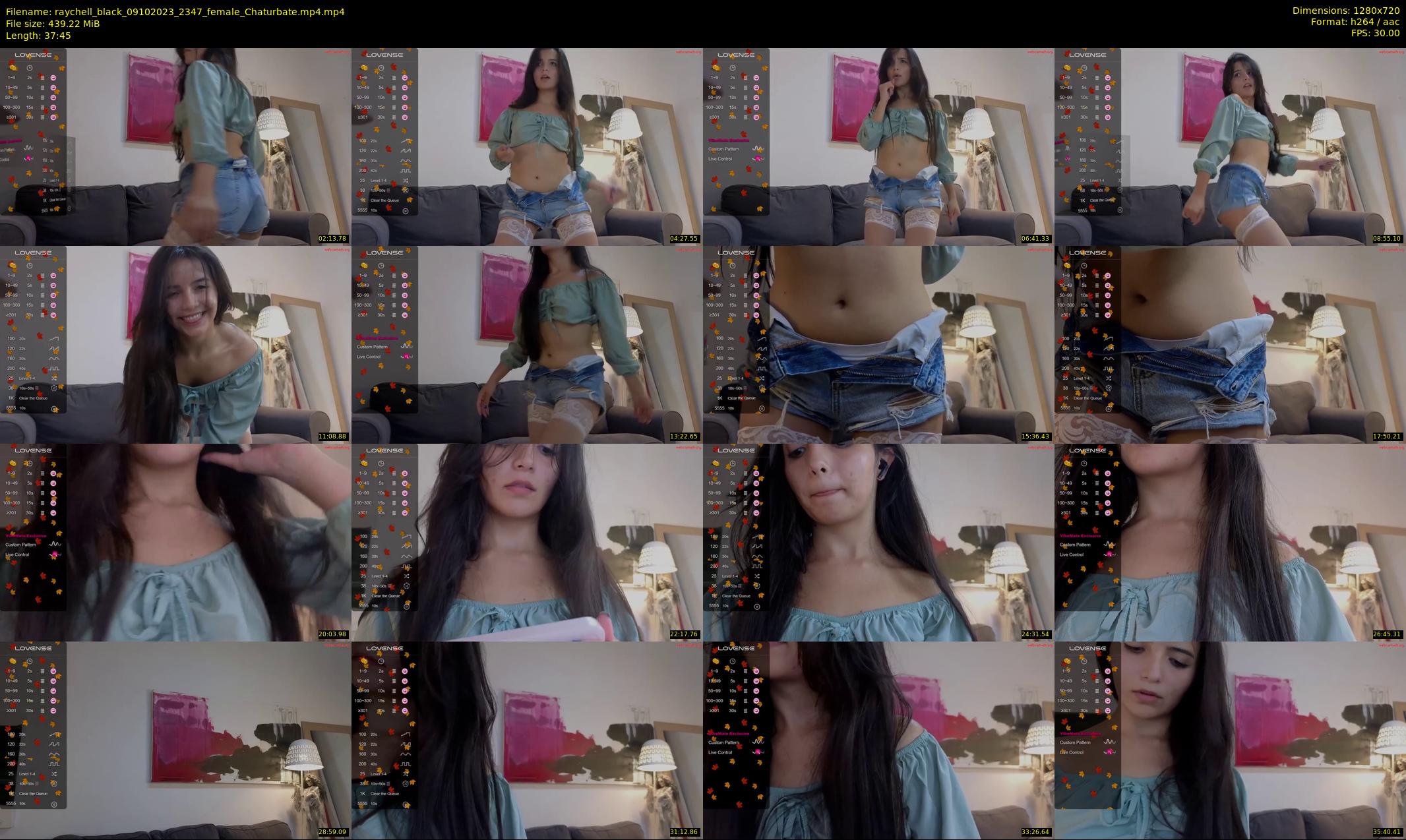raychell_black — 38 minute Chaturbate female cam show recording, 720p, Oct 9, 2023