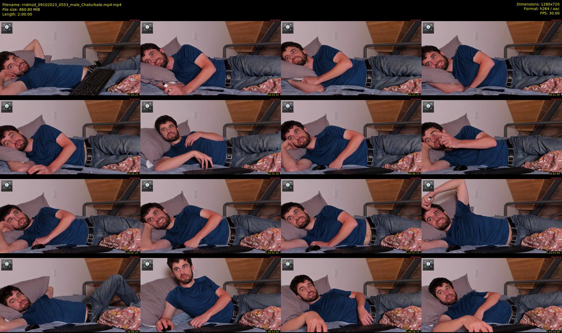 rndmzd — 120 minute Chaturbate male cam show recording, 720p, Oct 9, 2023