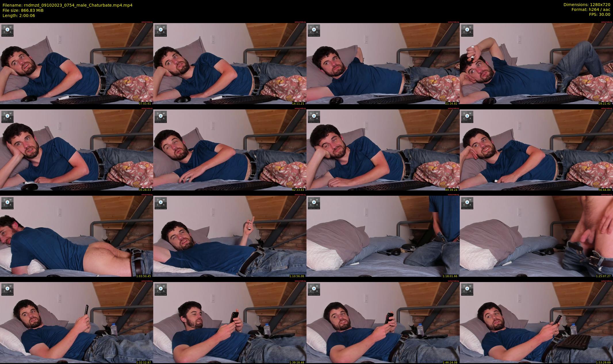rndmzd — 121 minute Chaturbate male cam show recording, 720p, Oct 9, 2023