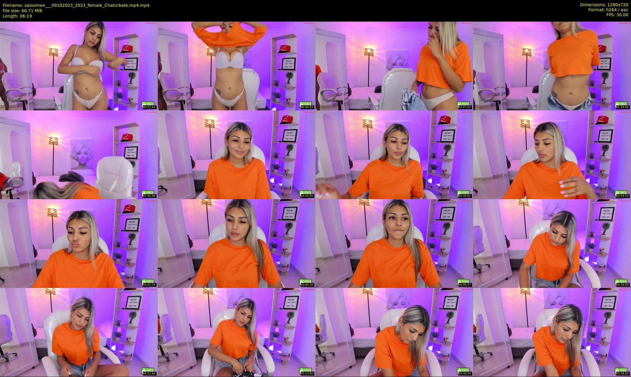 saloomee__ — 7 minute Chaturbate female cam show recording, 720p, Oct 9, 2023