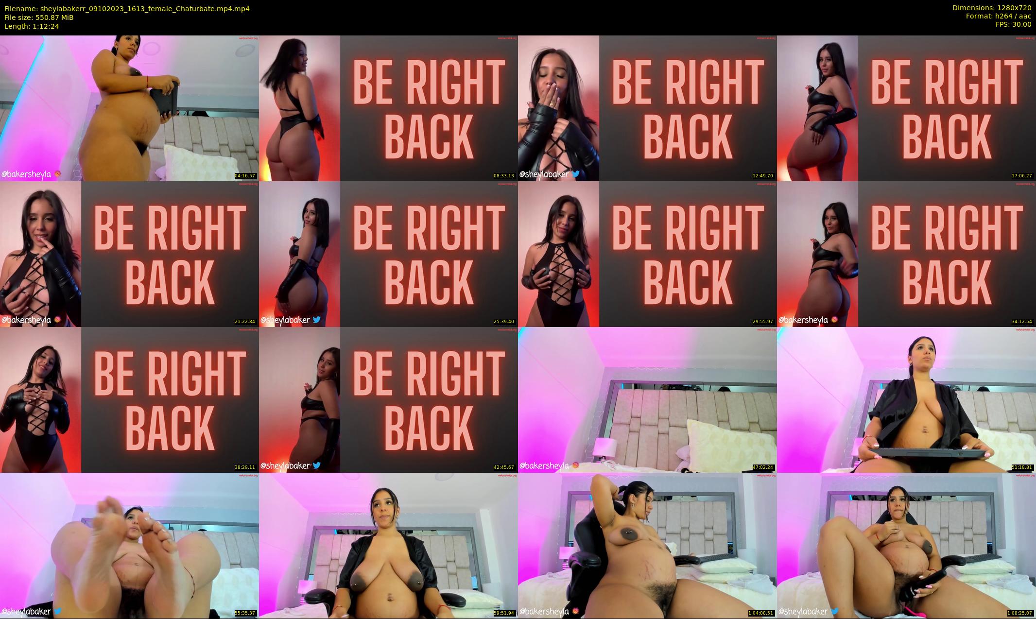 sheylabakerr — 73 minute Chaturbate female cam show recording, 720p, Oct 9, 2023