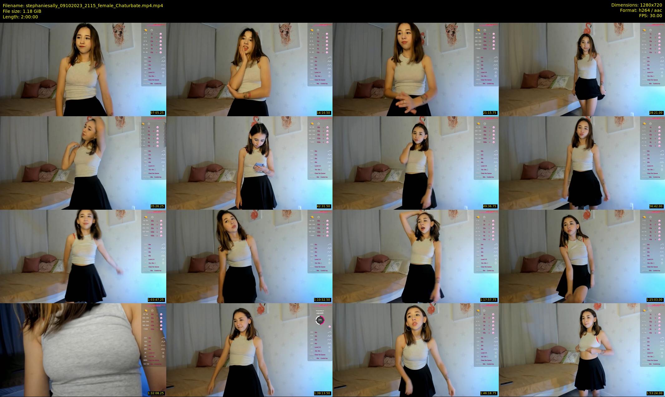stephaniesally — 120 minute Chaturbate female cam show recording, 720p, Oct 9, 2023
