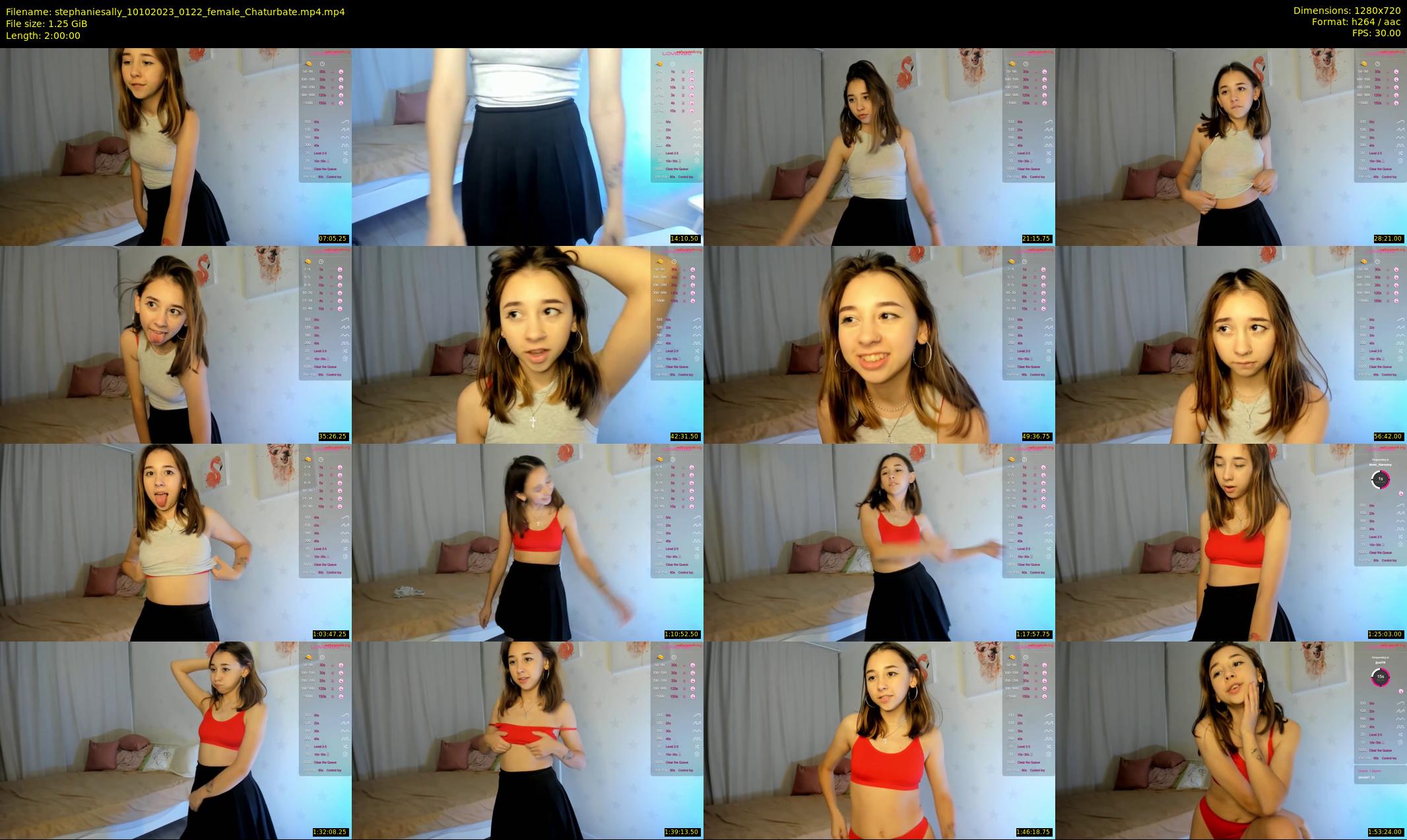 stephaniesally — 120 minute Chaturbate female cam show recording, 720p, Oct 10, 2023