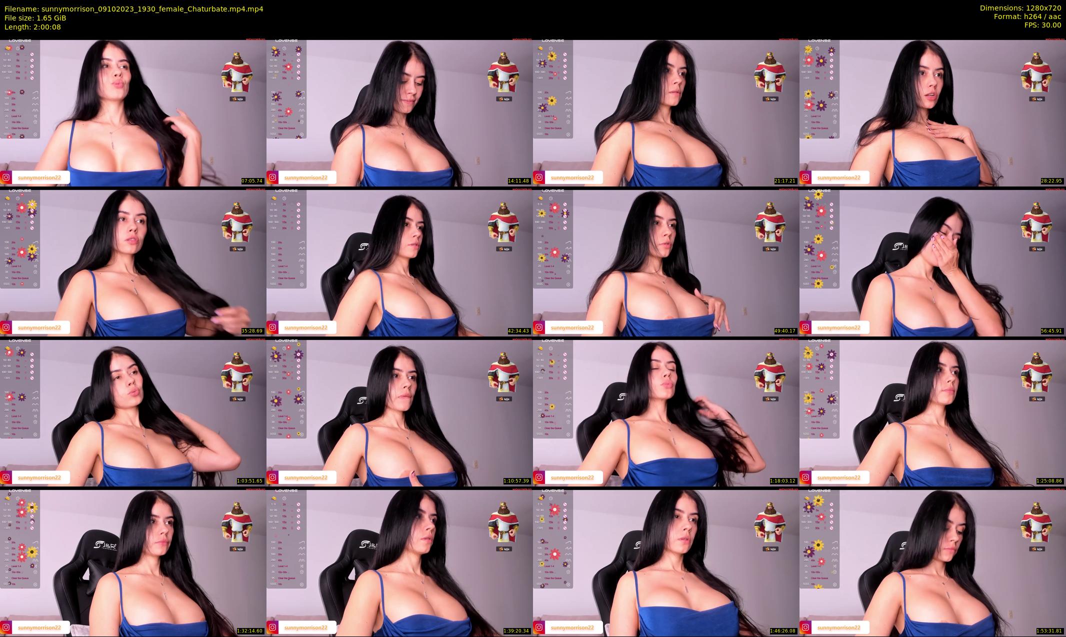 sunnymorrison — 121 minute Chaturbate female cam show recording, 720p, Oct 9, 2023