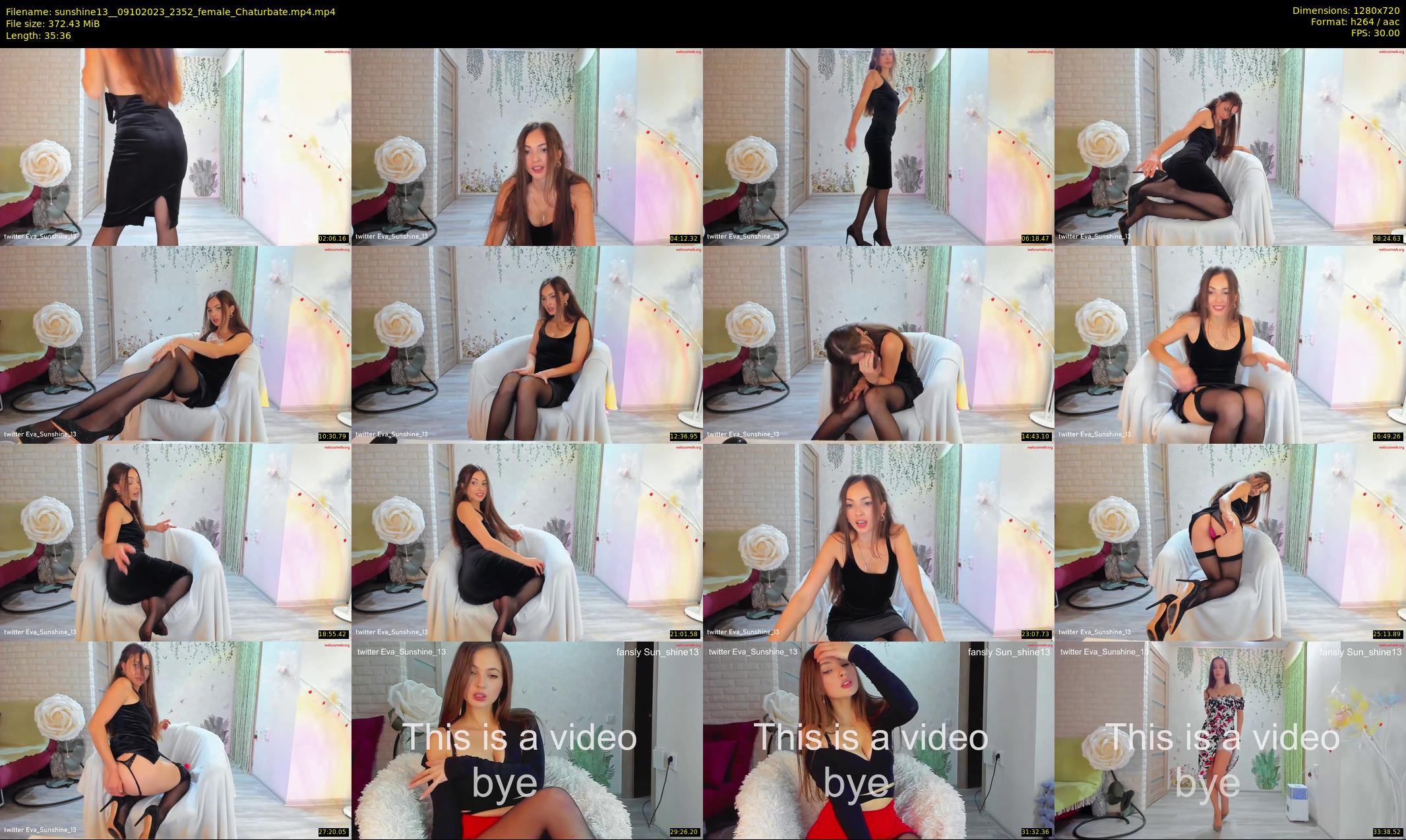 sunshine13_ — 36 minute Chaturbate female cam show recording, 720p, Oct 9, 2023