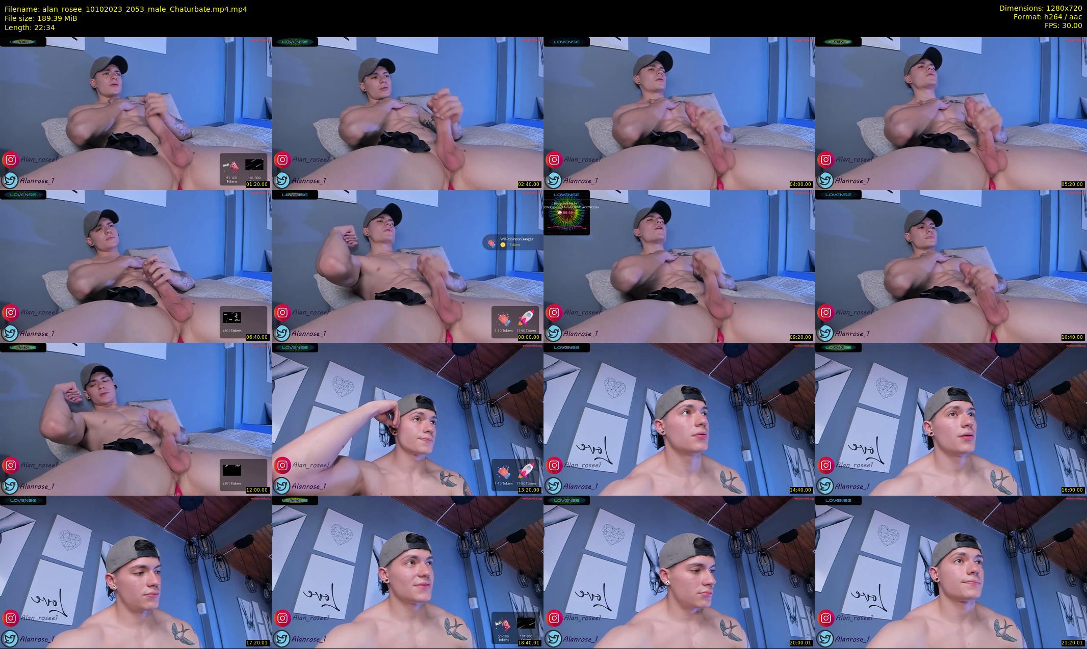 alan_rosee — 23 minute Chaturbate male cam show recording, 720p, Oct 10, 2023