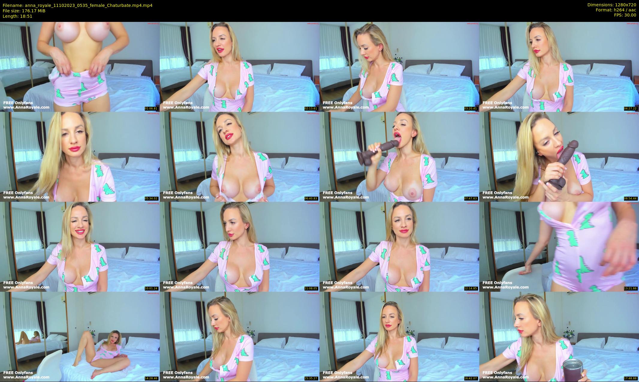 anna_royale — 19 minute Chaturbate female cam show recording, 720p, Oct 11, 2023