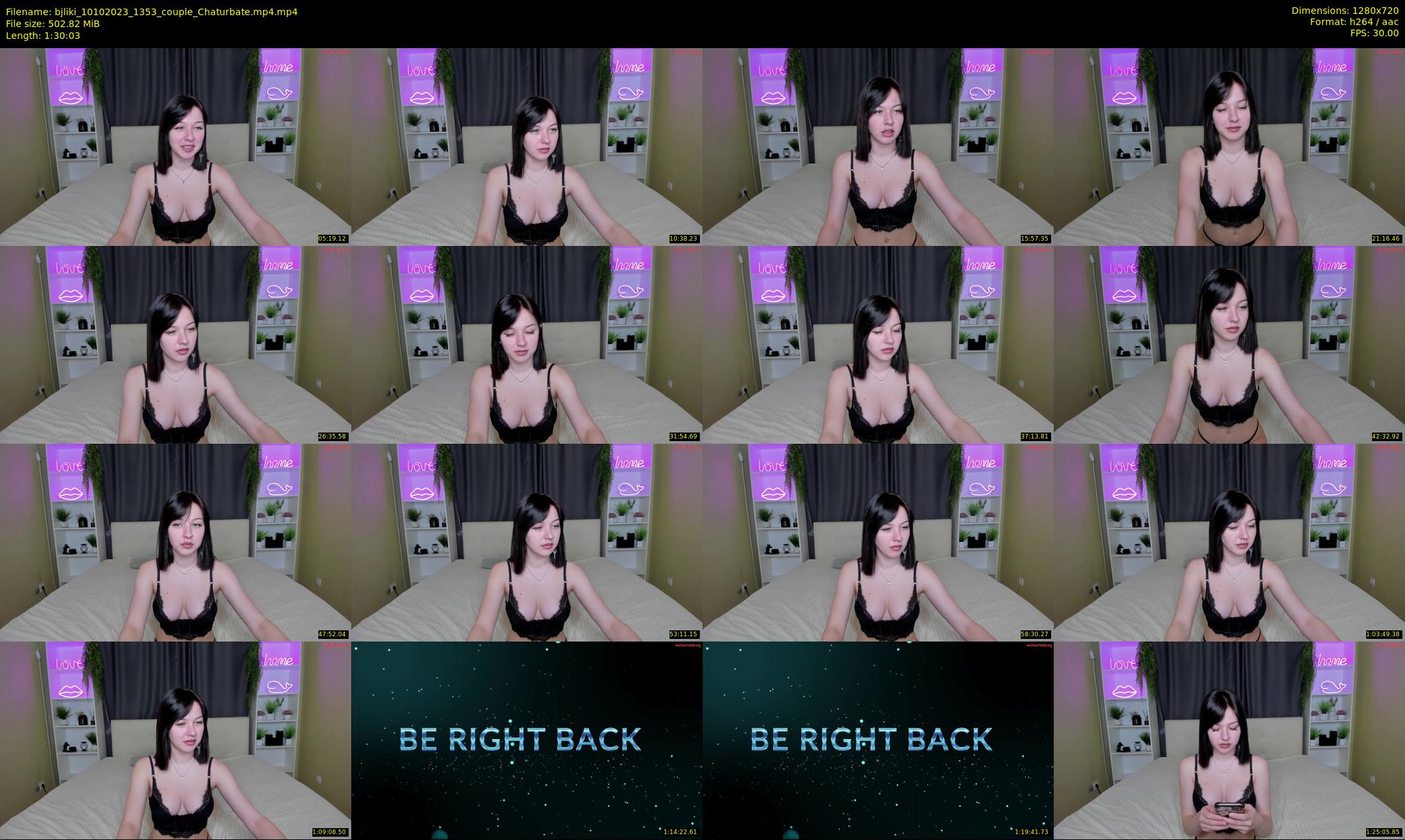 bjliki — 91 minute Chaturbate couple cam show recording, 720p, Oct 10, 2023