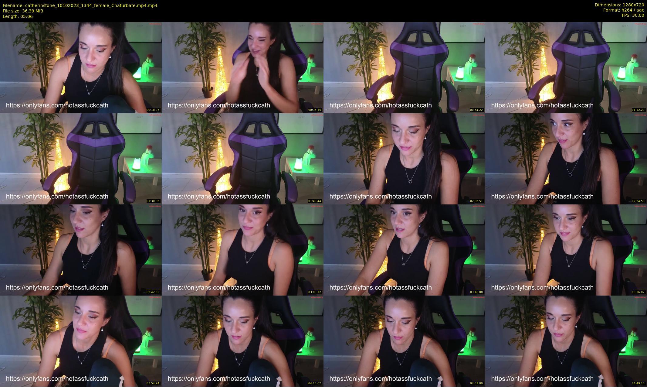 catherinstone — 6 minute Chaturbate female cam show recording, 720p, Oct 10, 2023