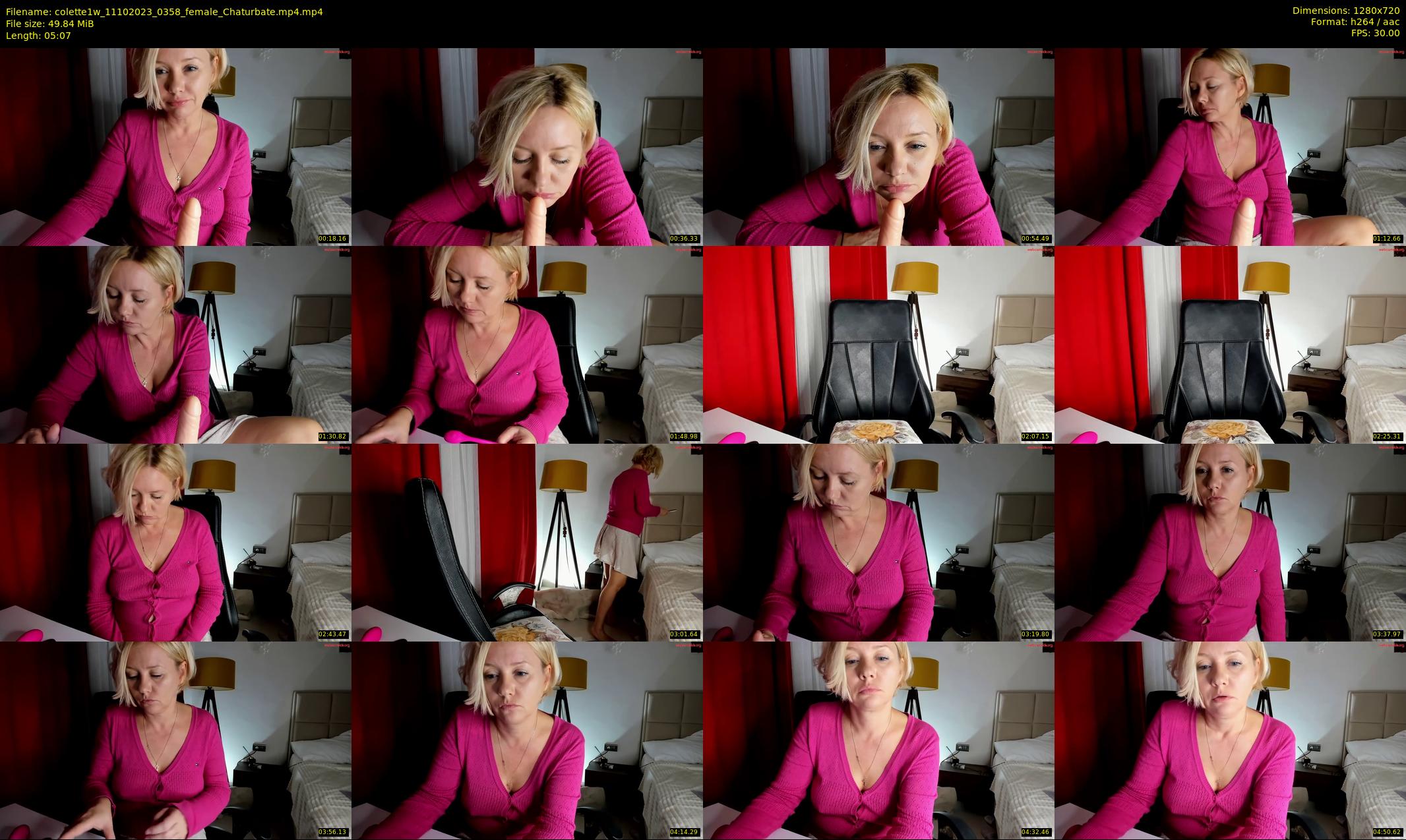colette1w — 6 minute Chaturbate female cam show recording, 720p, Oct 11, 2023