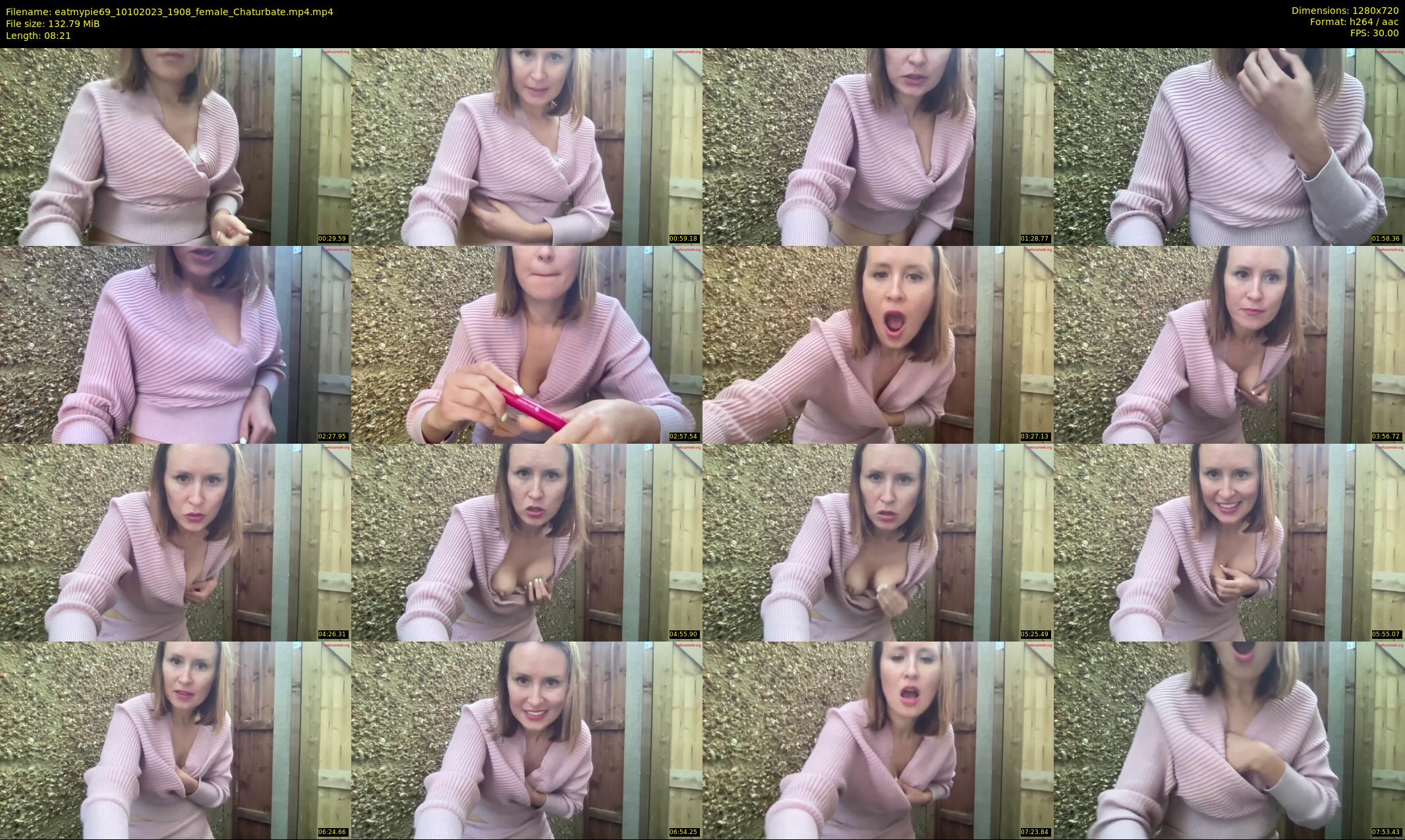 eatmypie69 — 9 minute Chaturbate female cam show recording, 720p, Oct 10, 2023