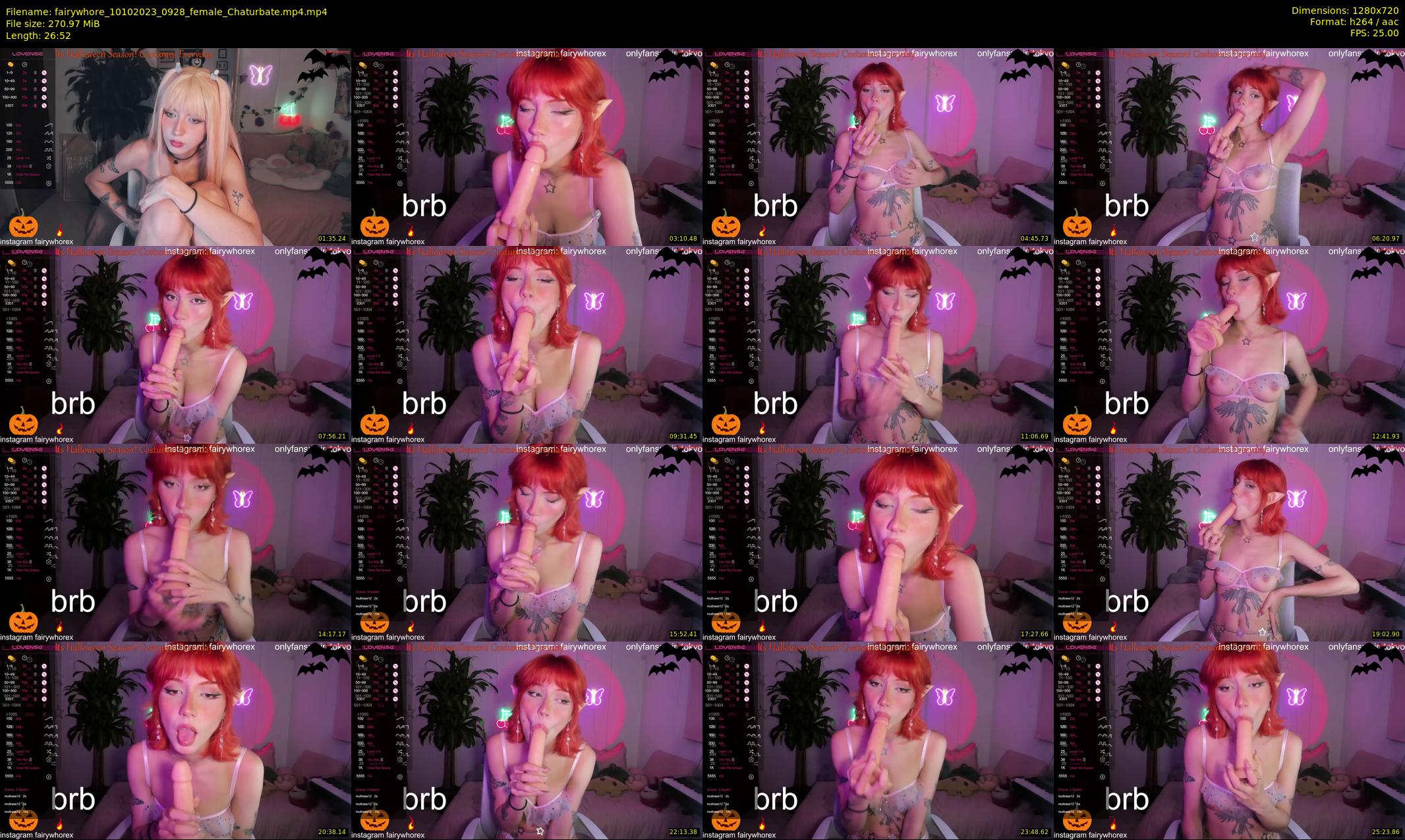 fairywhore — 27 minute Chaturbate female cam show recording, 720p, Oct 10, 2023
