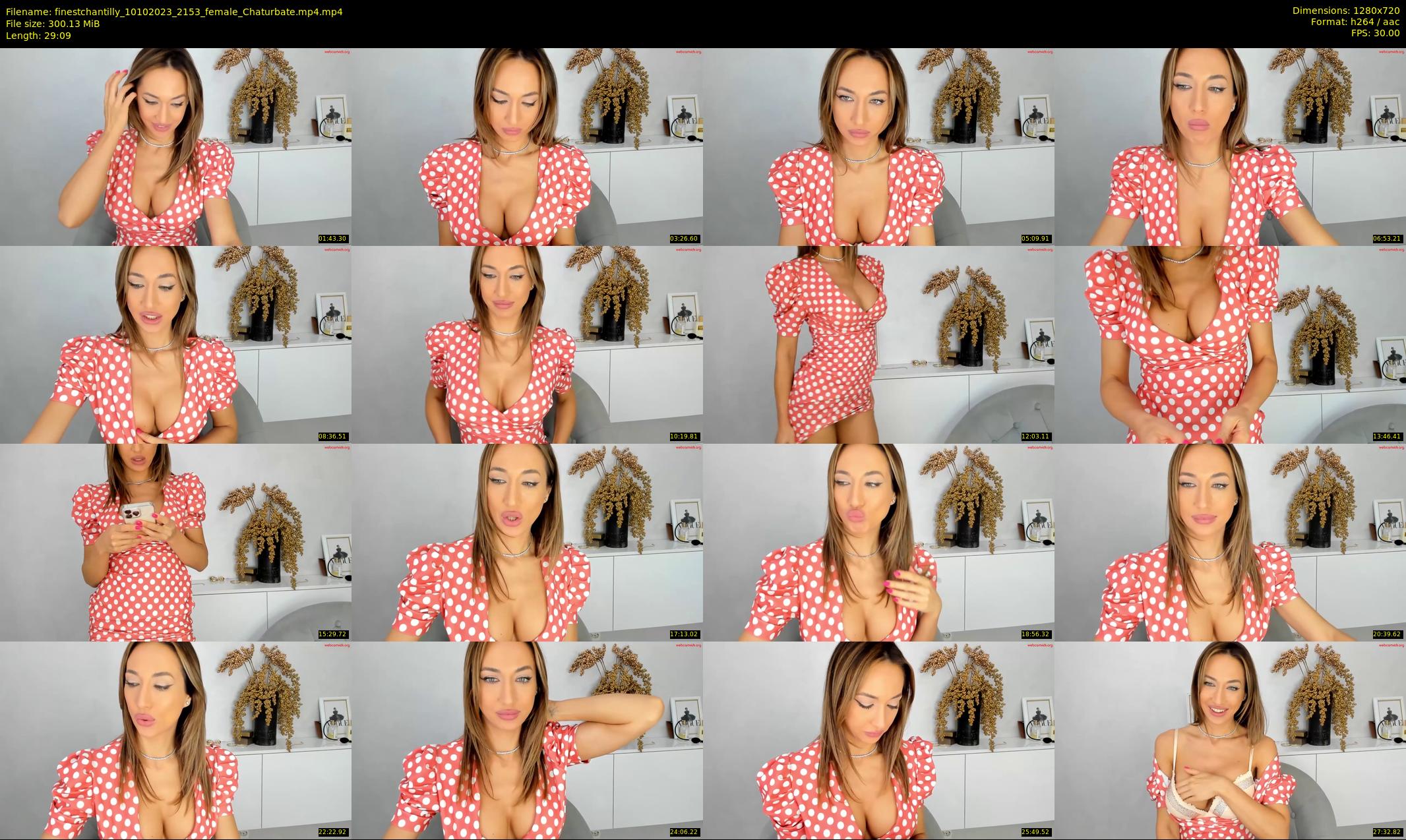 finestchantilly — 30 minute Chaturbate female cam show recording, 720p, Oct 10, 2023