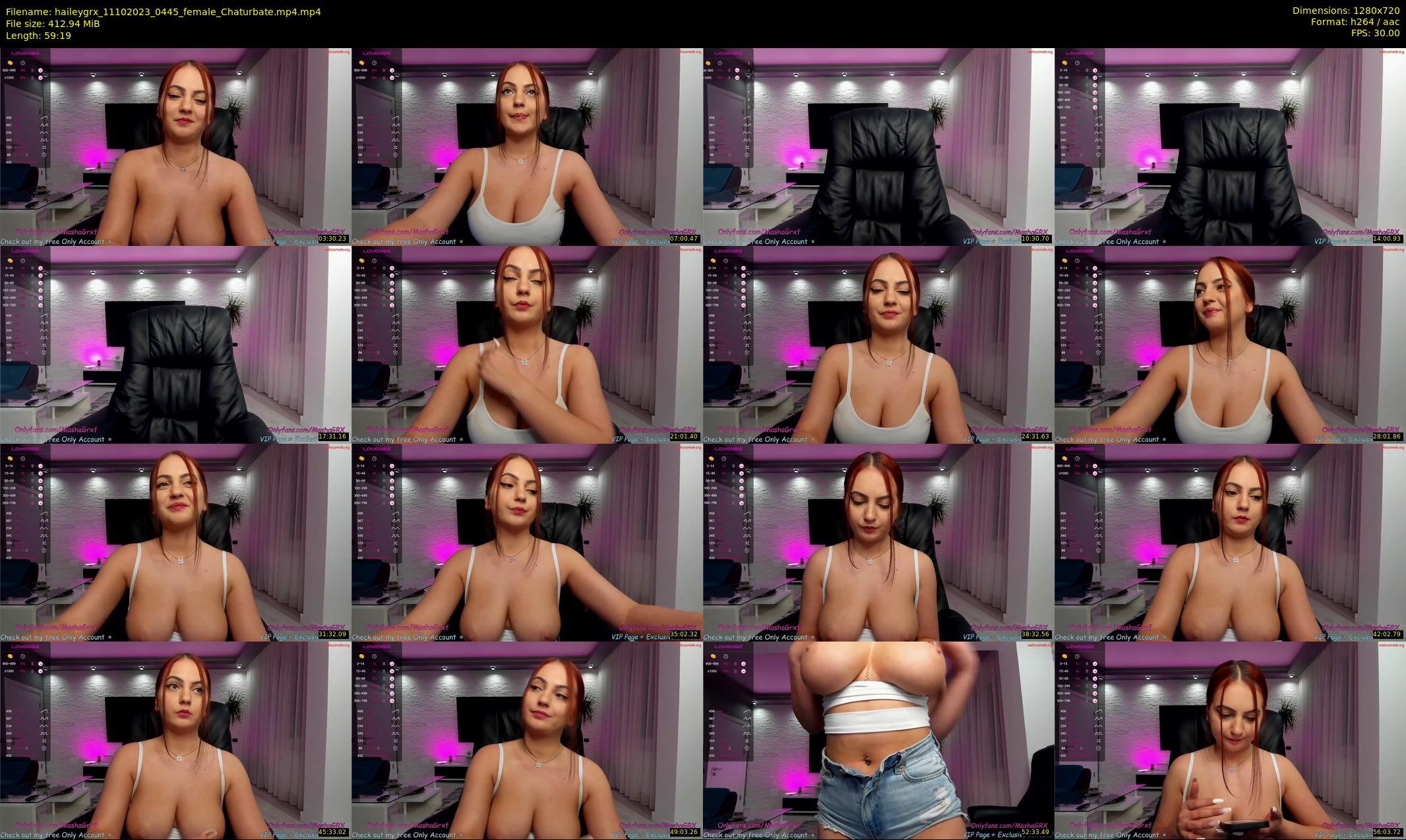 haileygrx — 60 minute Chaturbate female cam show recording, 720p, Oct 11, 2023