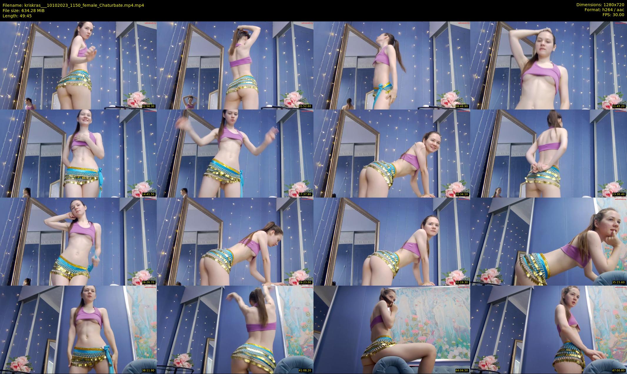 kriskras__ — 50 minute Chaturbate female cam show recording, 720p, Oct 10, 2023