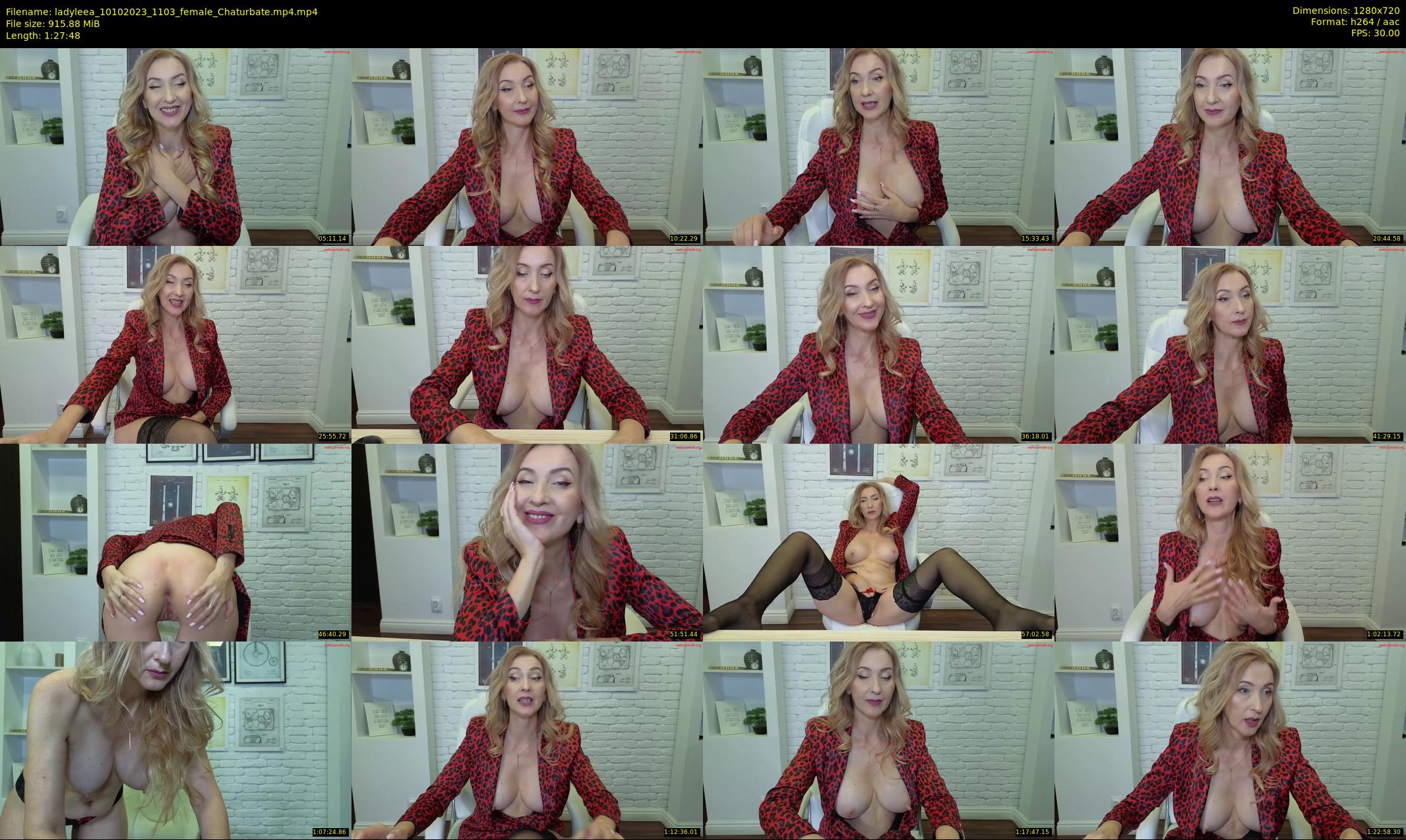 ladyleea — 88 minute Chaturbate female cam show recording, 720p, Oct 10, 2023