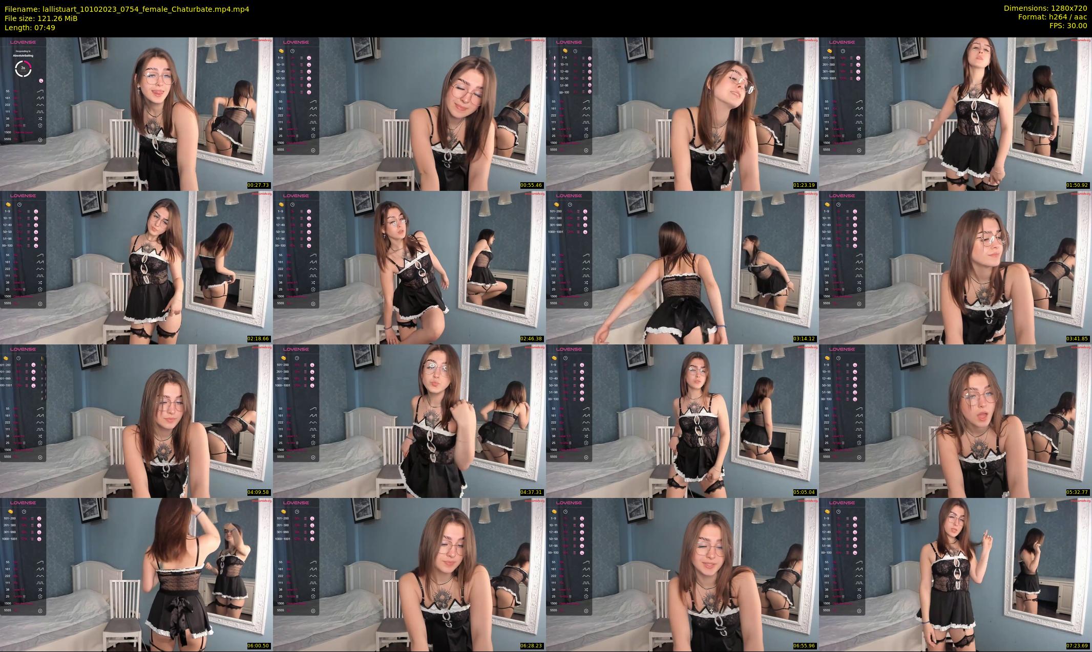 lallistuart — 8 minute Chaturbate female cam show recording, 720p, Oct 10, 2023