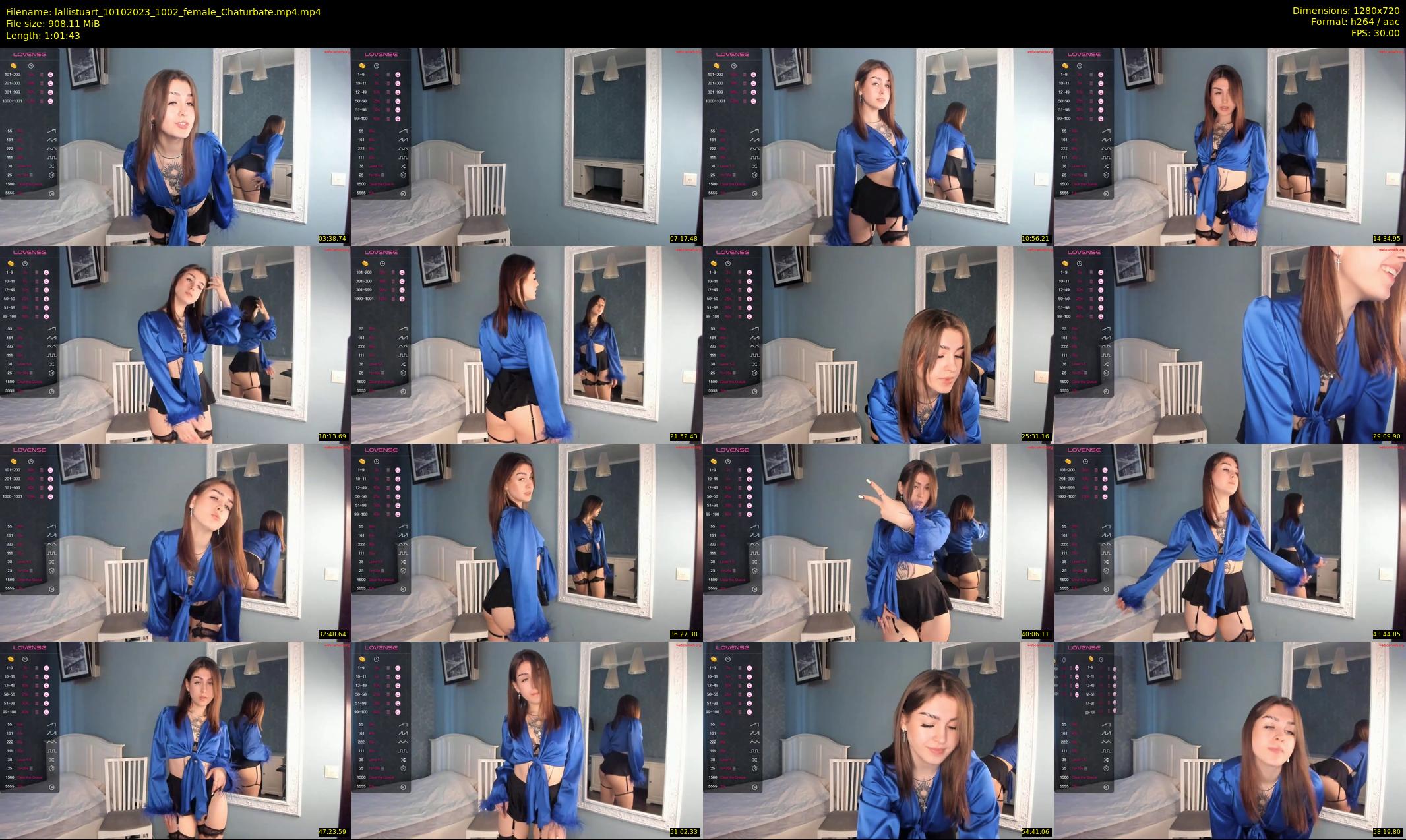 lallistuart — 62 minute Chaturbate female cam show recording, 720p, Oct 10, 2023