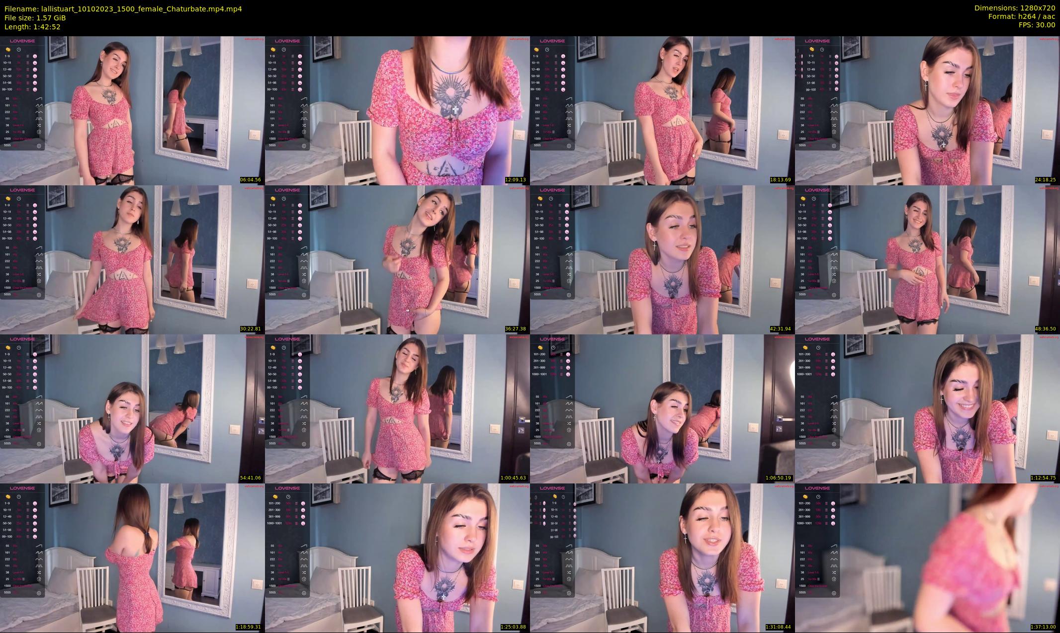 lallistuart — 103 minute Chaturbate female cam show recording, 720p, Oct 10, 2023