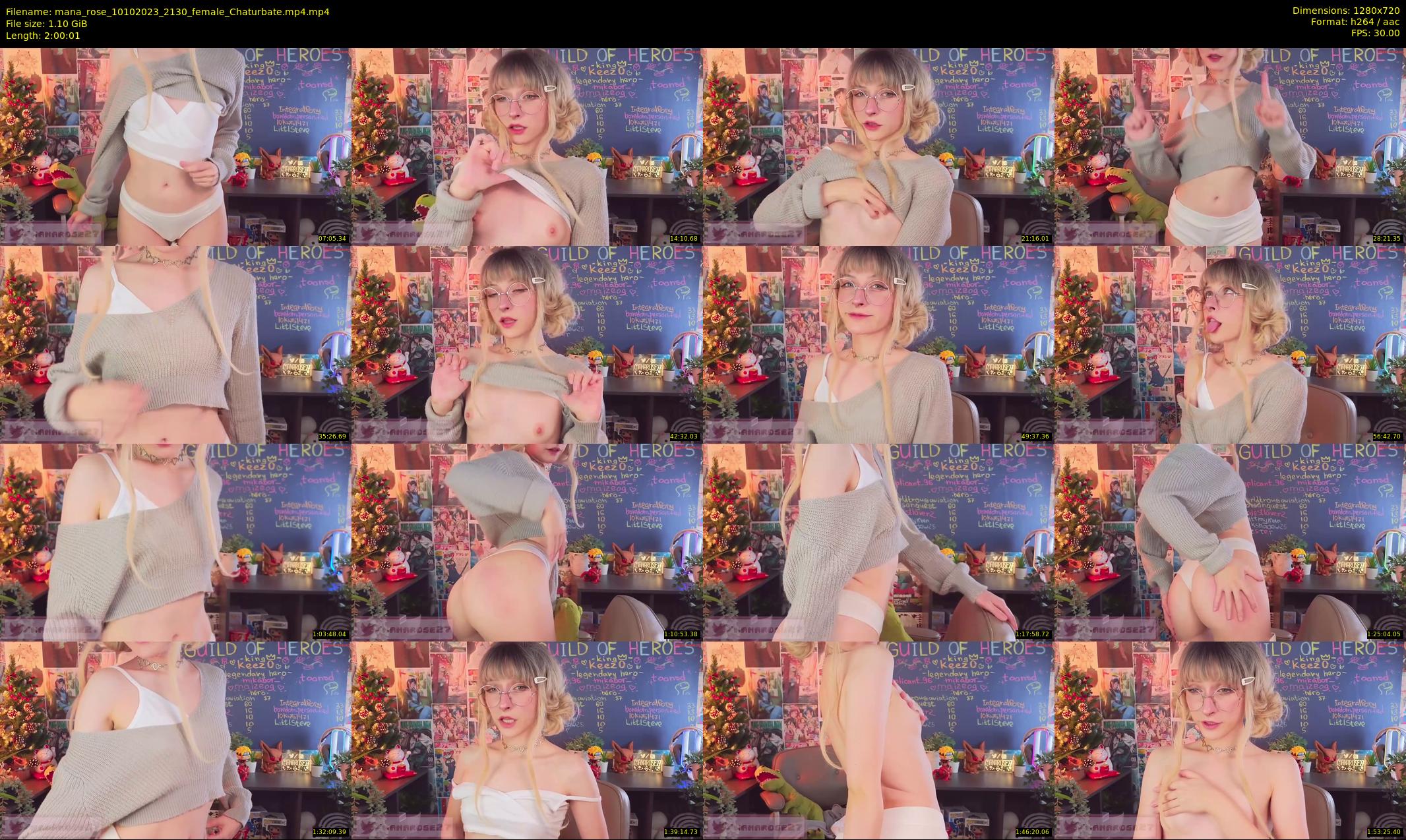 mana_rose — 121 minute Chaturbate female cam show recording, 720p, Oct 10, 2023