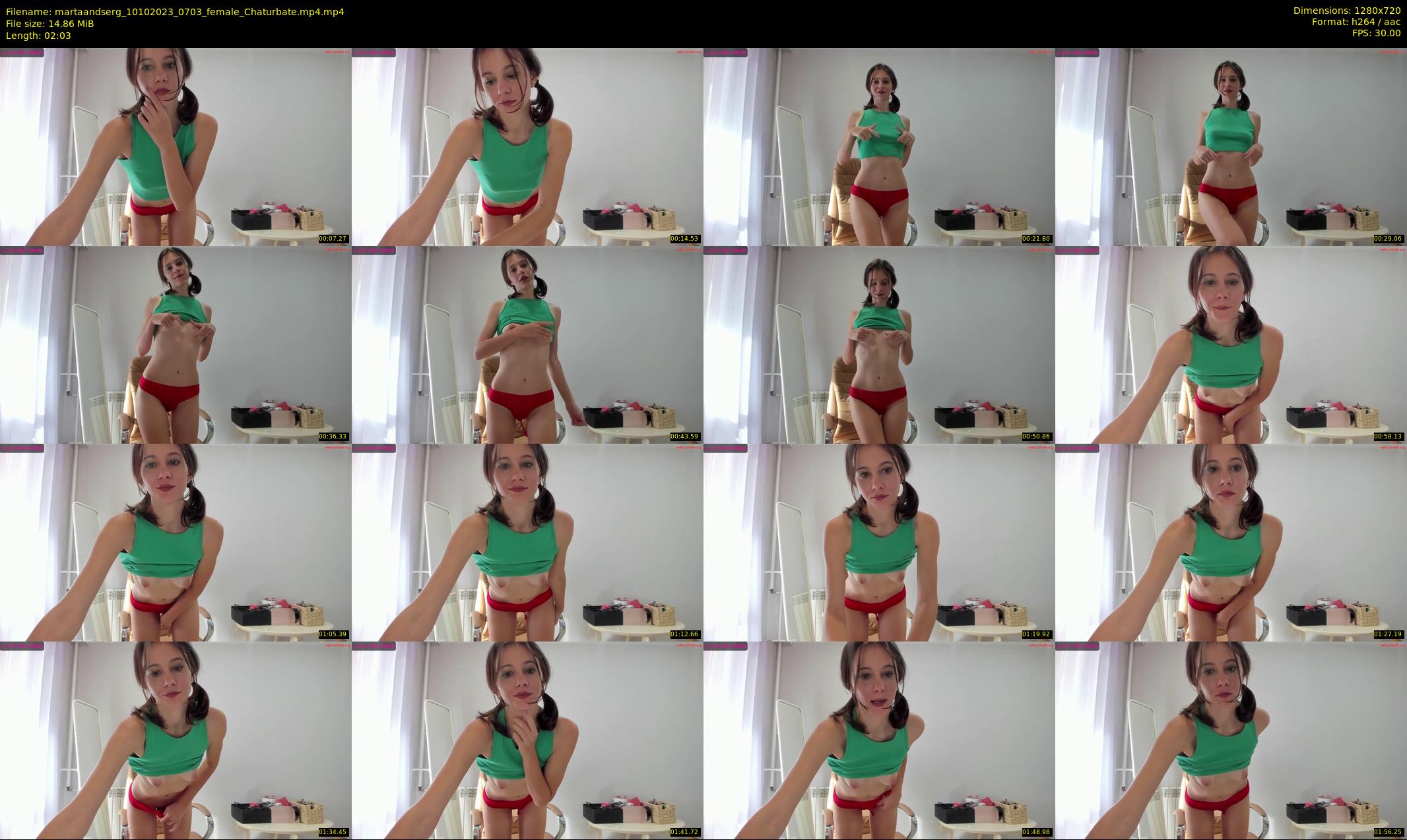 martaandserg — 3 minute Chaturbate female cam show recording, 720p, Oct 10, 2023