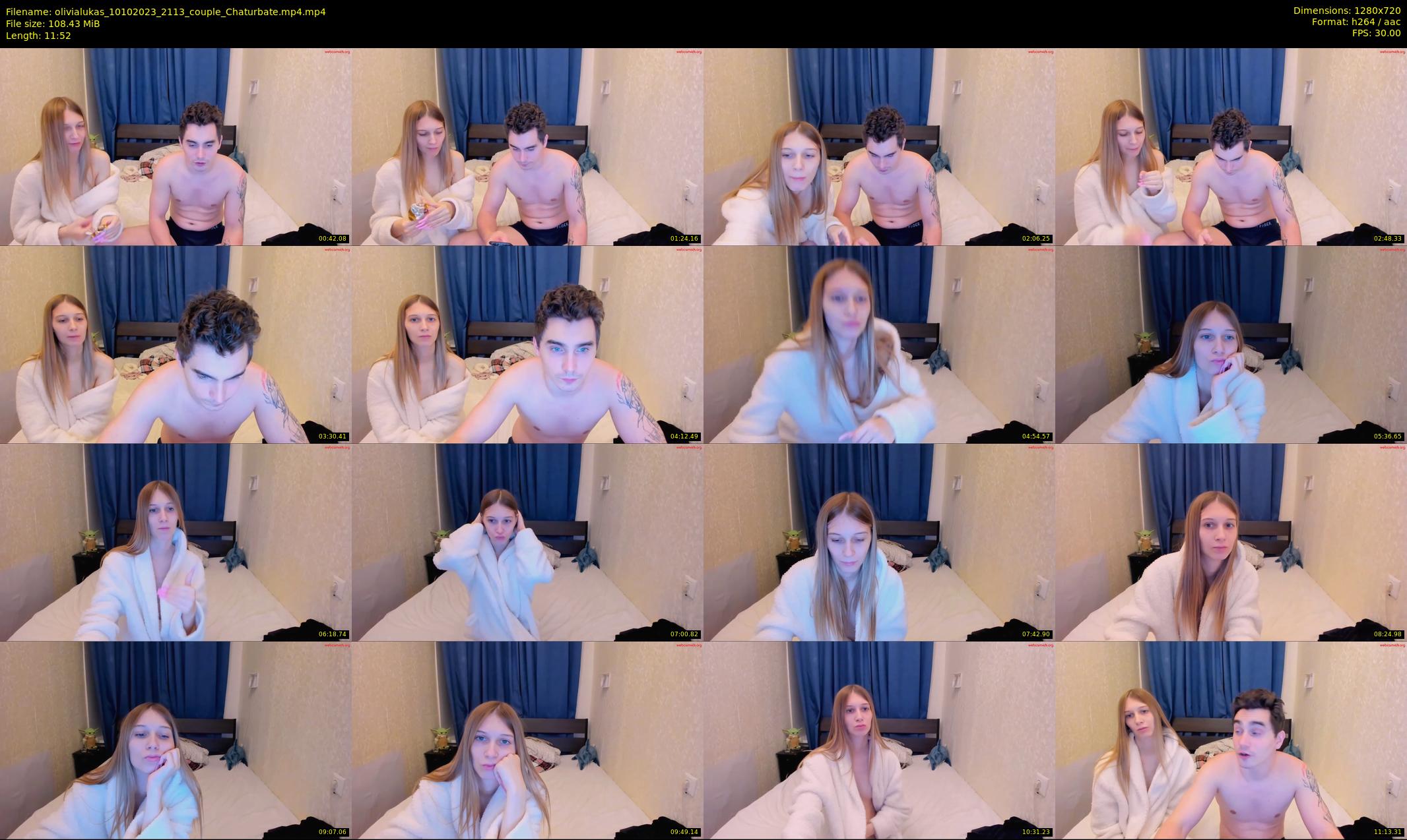 olivialukas — 12 minute Chaturbate couple cam show recording, 720p, Oct 10, 2023