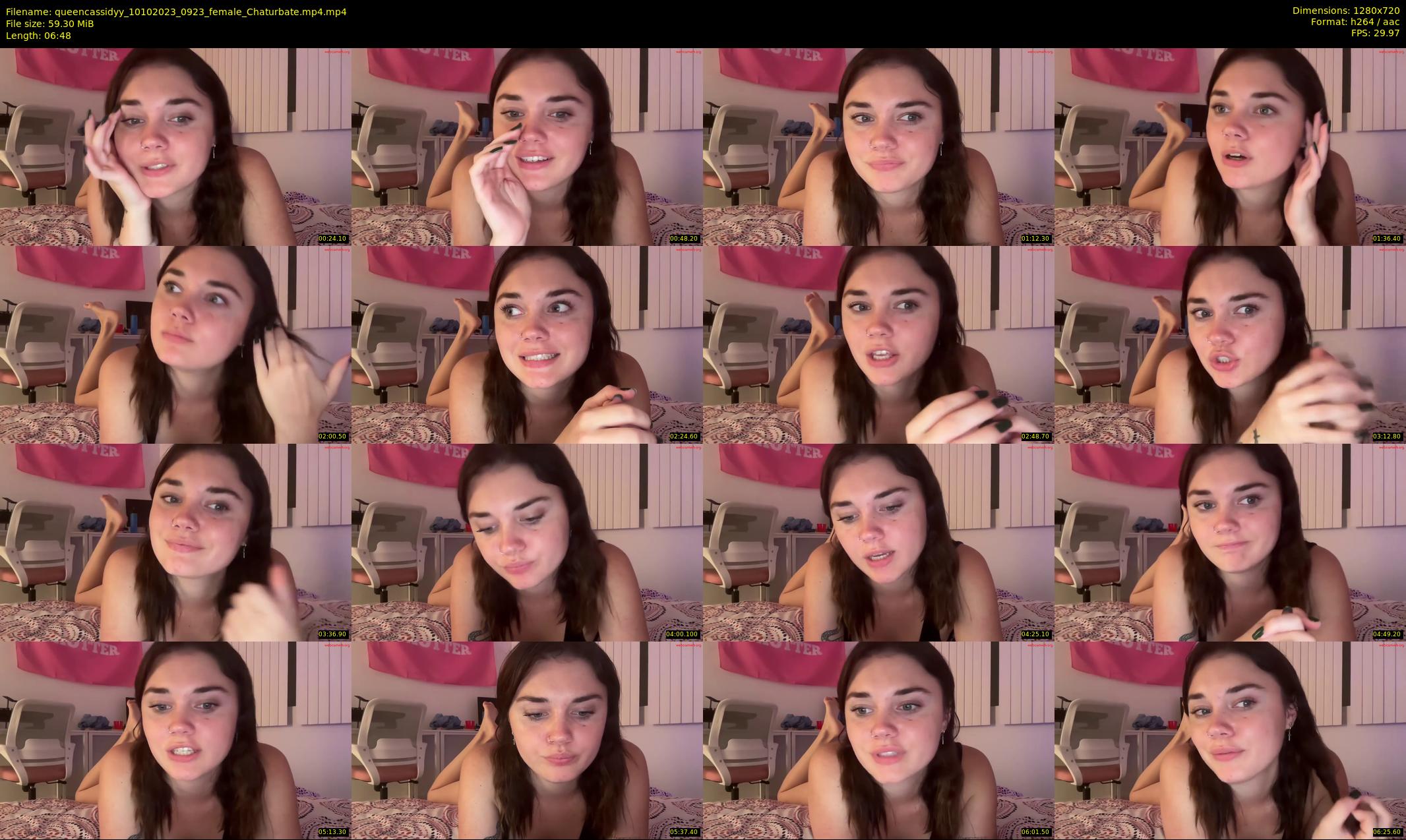 queencassidyy — 7 minute Chaturbate female cam show recording, 720p, Oct 10, 2023