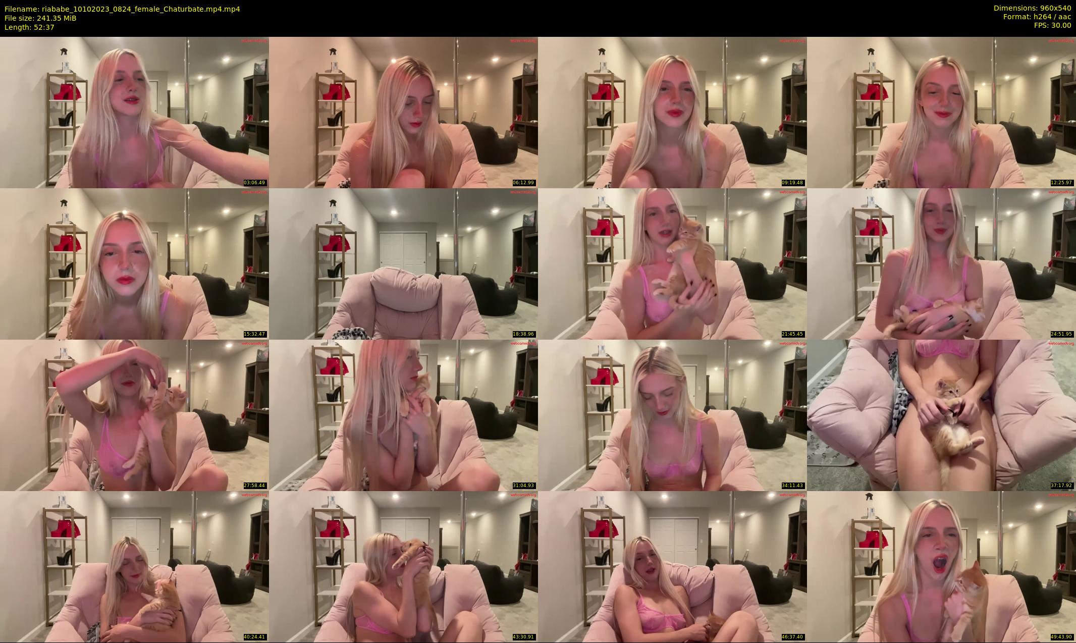 riababe — 53 minute Chaturbate female cam show recording, 480p, Oct 10, 2023
