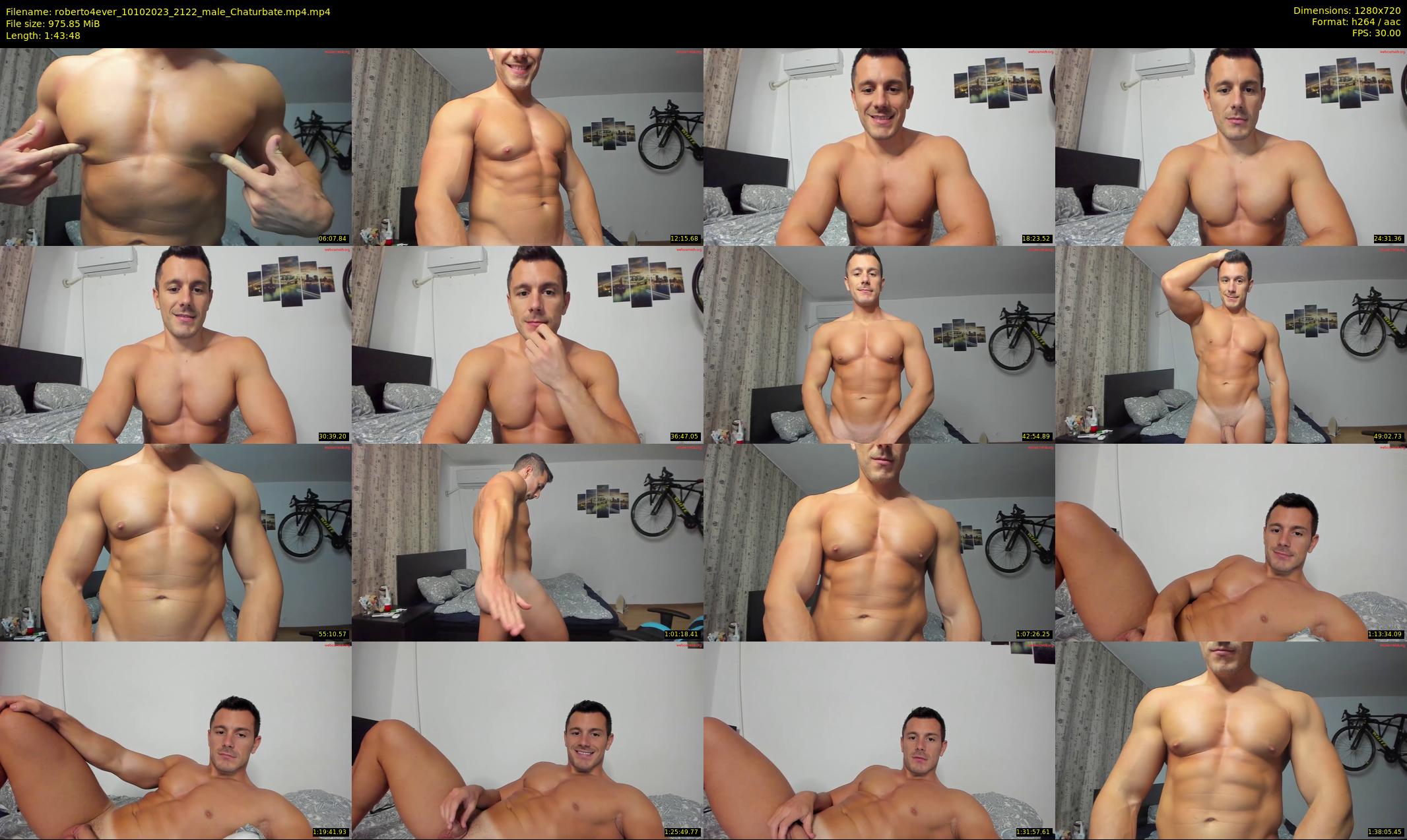 roberto4ever — 104 minute Chaturbate male cam show recording, 720p, Oct 10, 2023