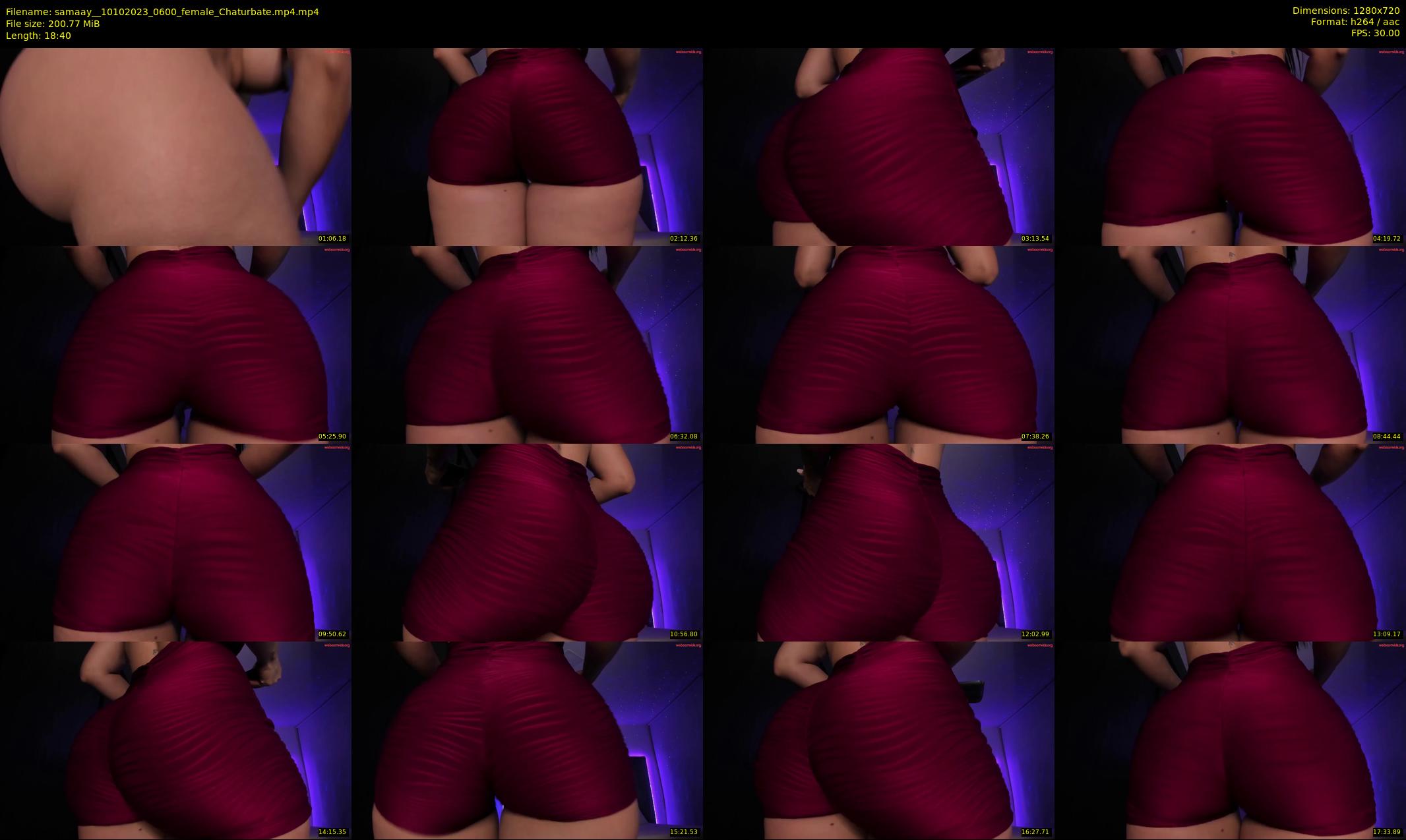 samaay_ — 19 minute Chaturbate female cam show recording, 720p, Oct 10, 2023