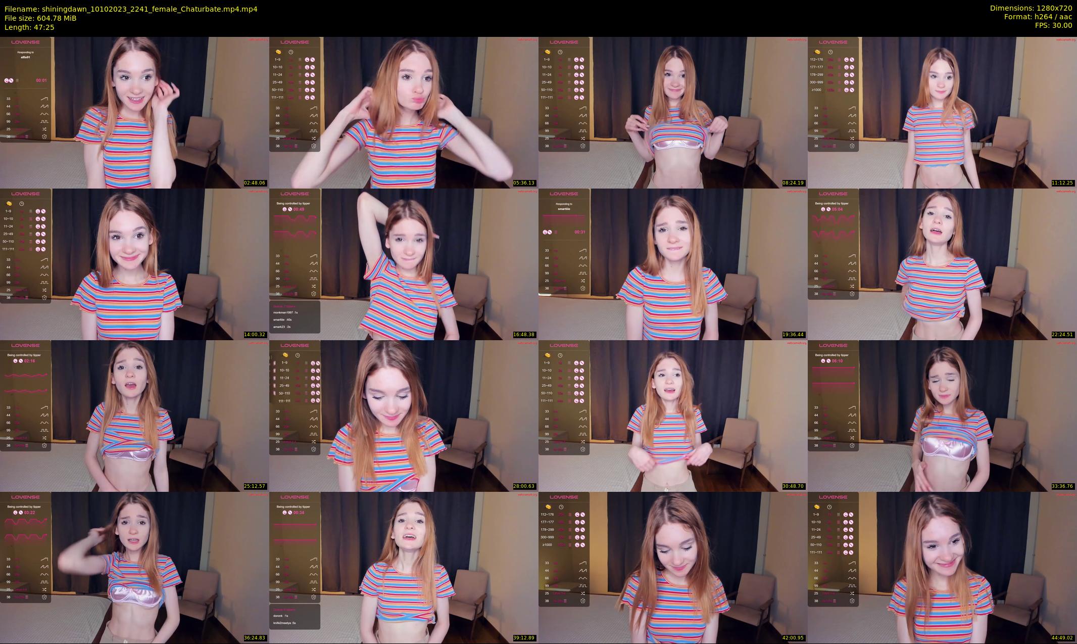 shiningdawn — 48 minute Chaturbate female cam show recording, 720p, Oct 10, 2023