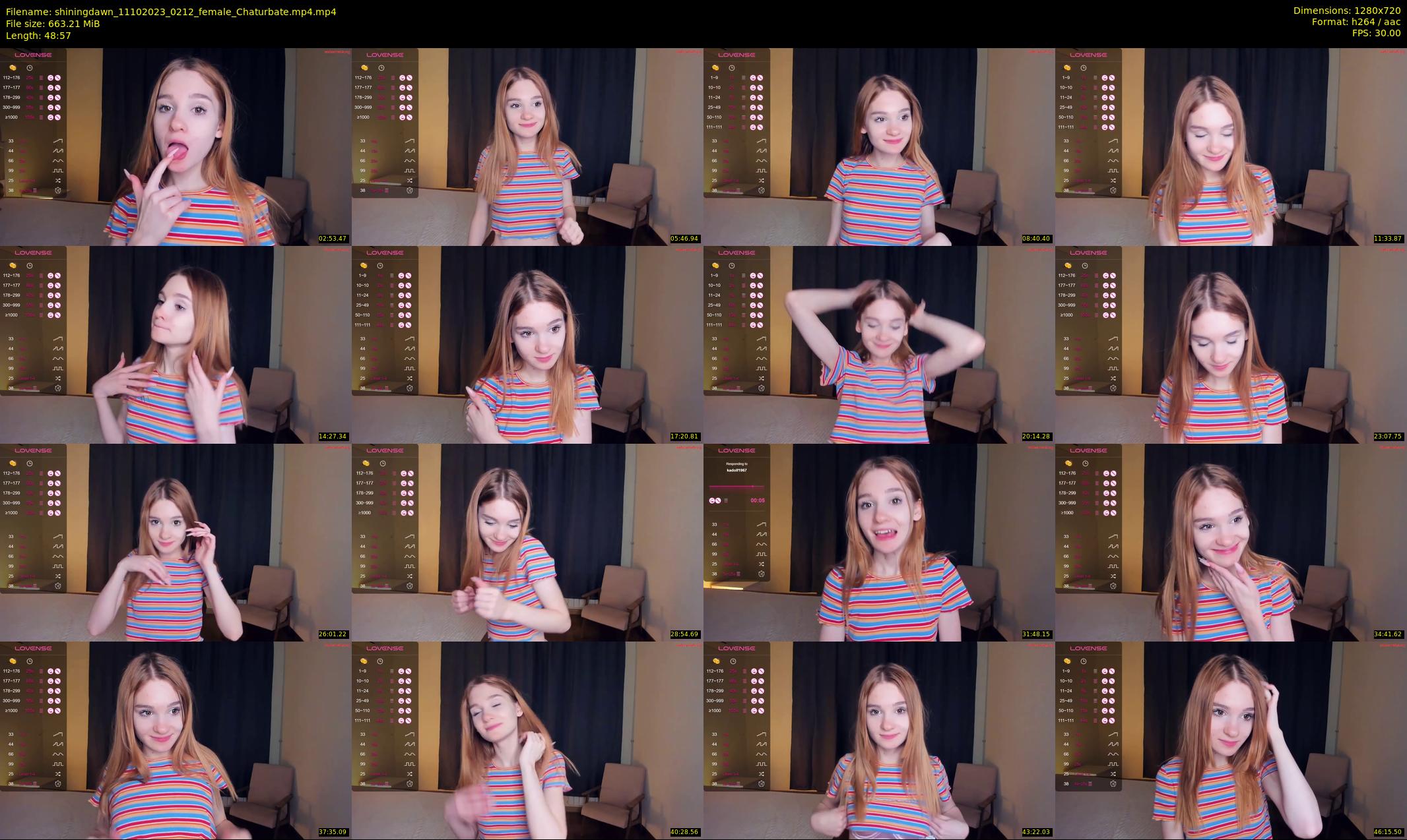 shiningdawn — 49 minute Chaturbate female cam show recording, 720p, Oct 11, 2023