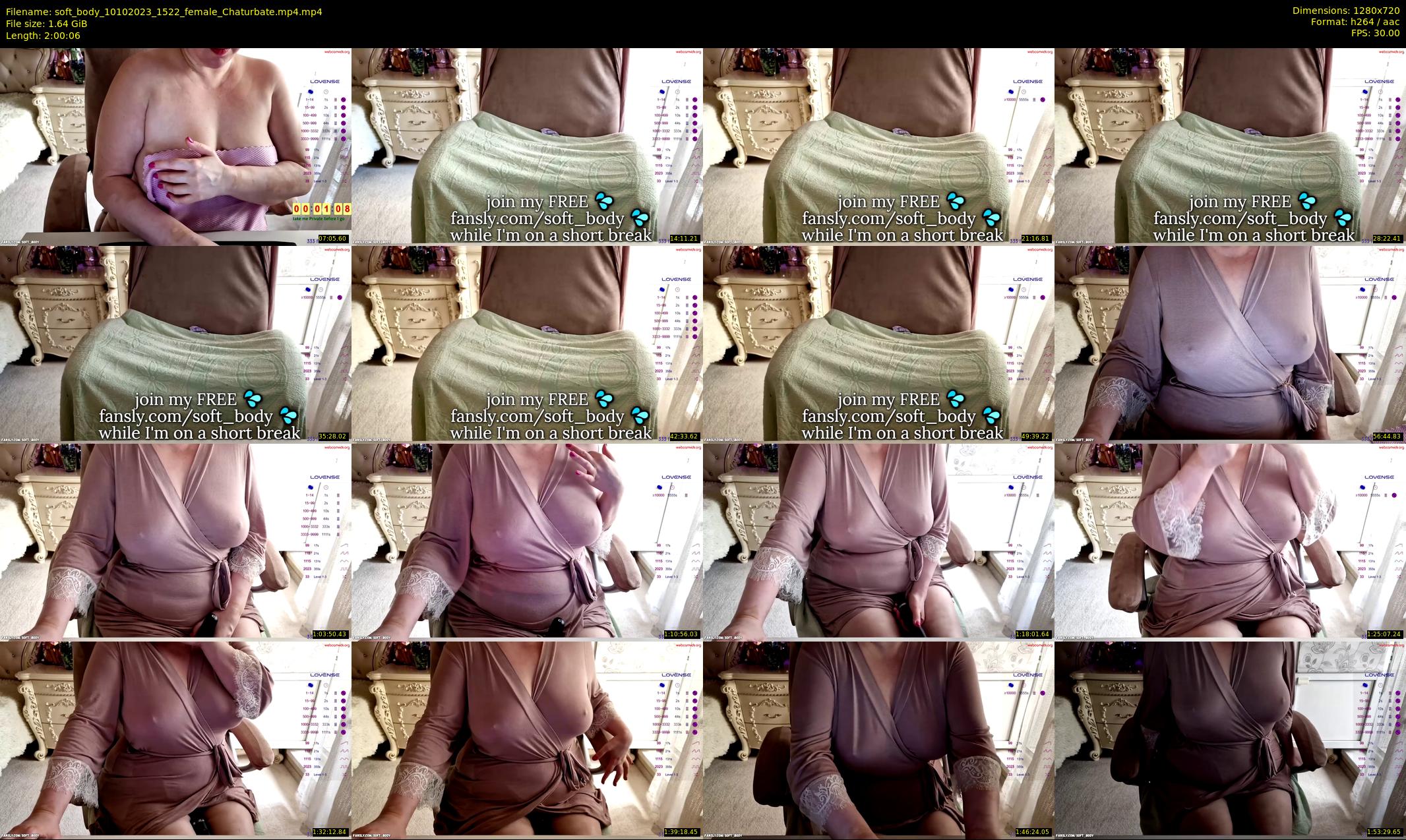 soft_body — 121 minute Chaturbate female cam show recording, 720p, Oct 10, 2023