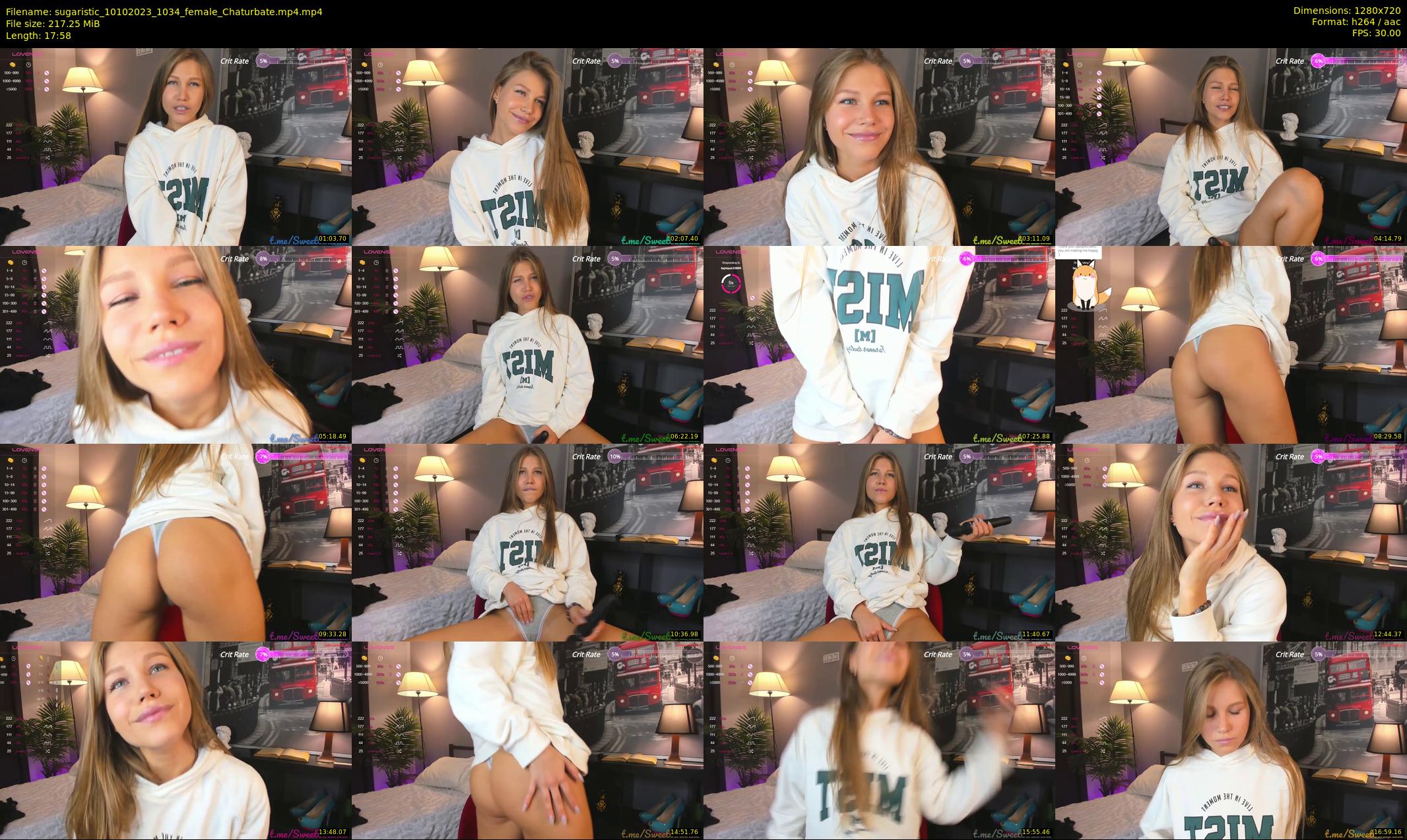 sugaristic — 18 minute Chaturbate female cam show recording, 720p, Oct 10, 2023