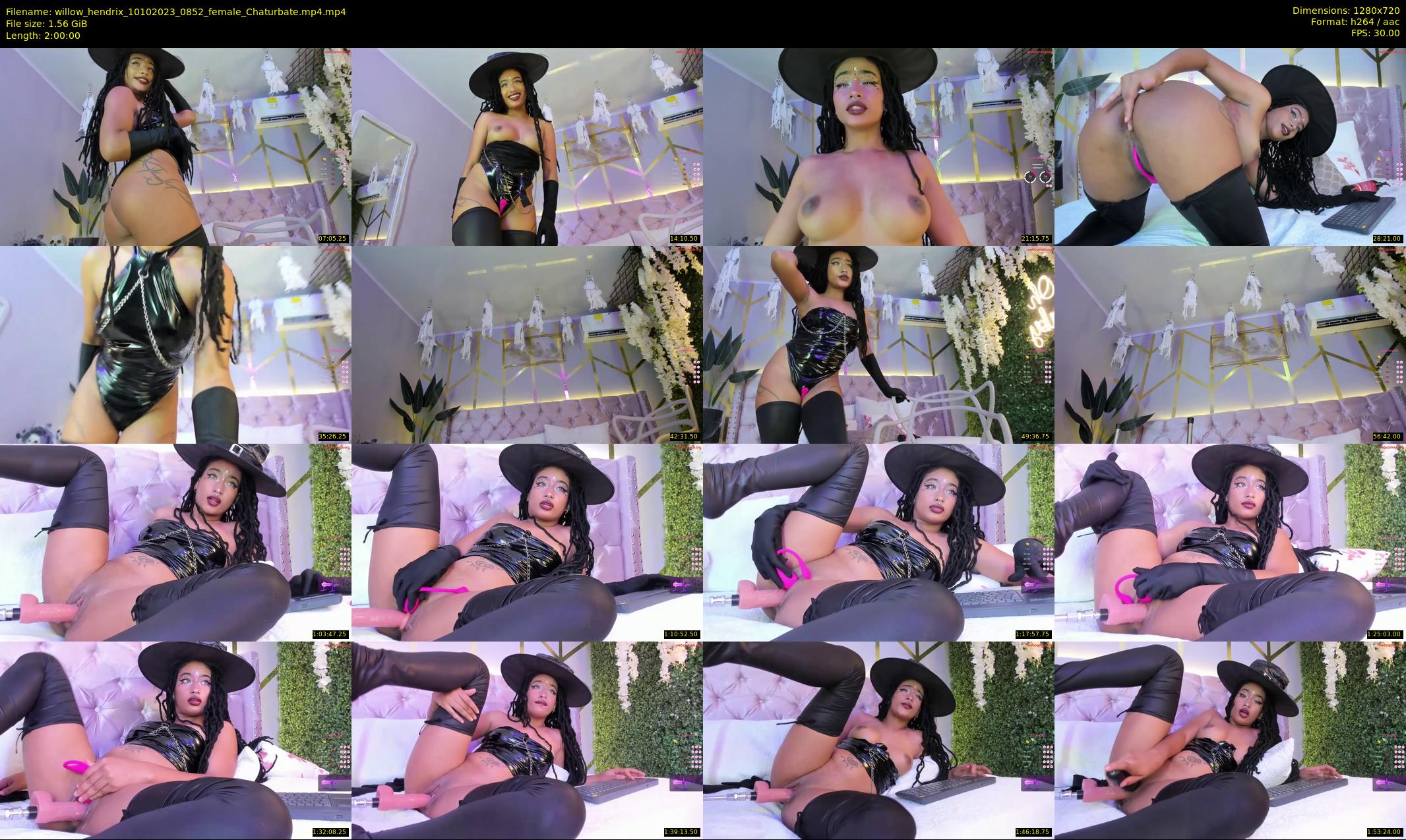 willow_hendrix — 120 minute Chaturbate female cam show recording, 720p, Oct 10, 2023