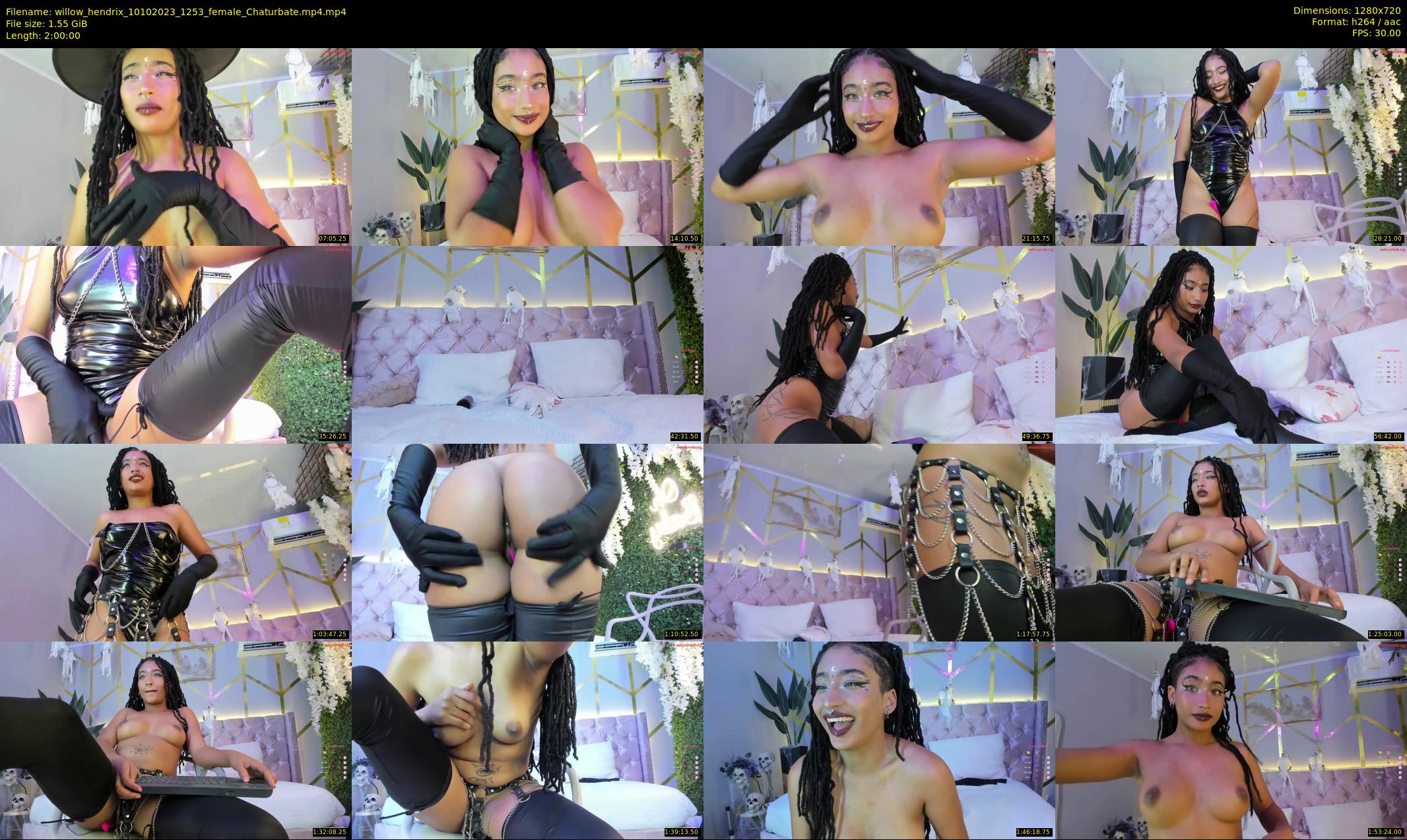 willow_hendrix — 120 minute Chaturbate female cam show recording, 720p, Oct 10, 2023