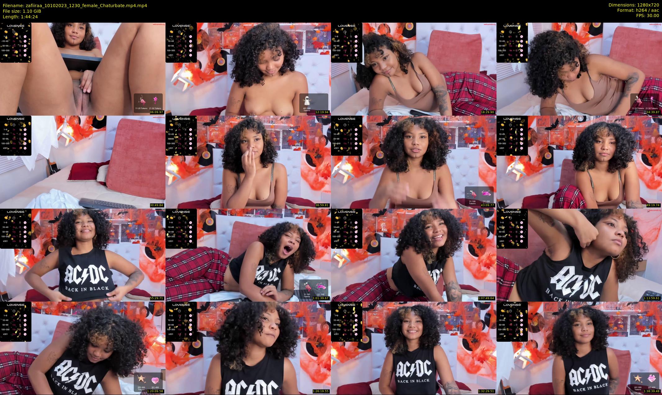 zafiiraa — 105 minute Chaturbate female cam show recording, 720p, Oct 10, 2023