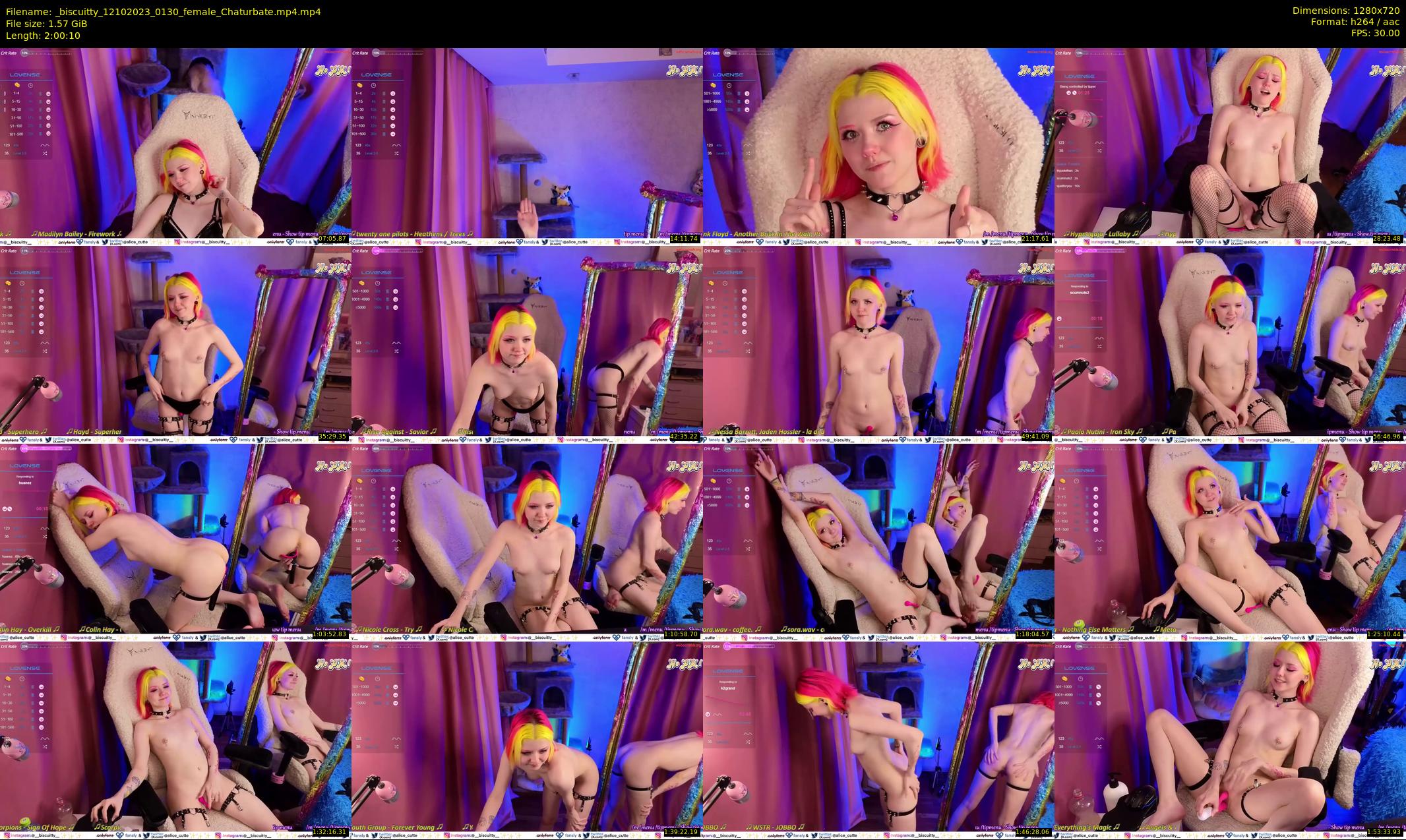 _biscuitty — 121 minute Chaturbate female cam show recording, 720p, Oct 12, 2023