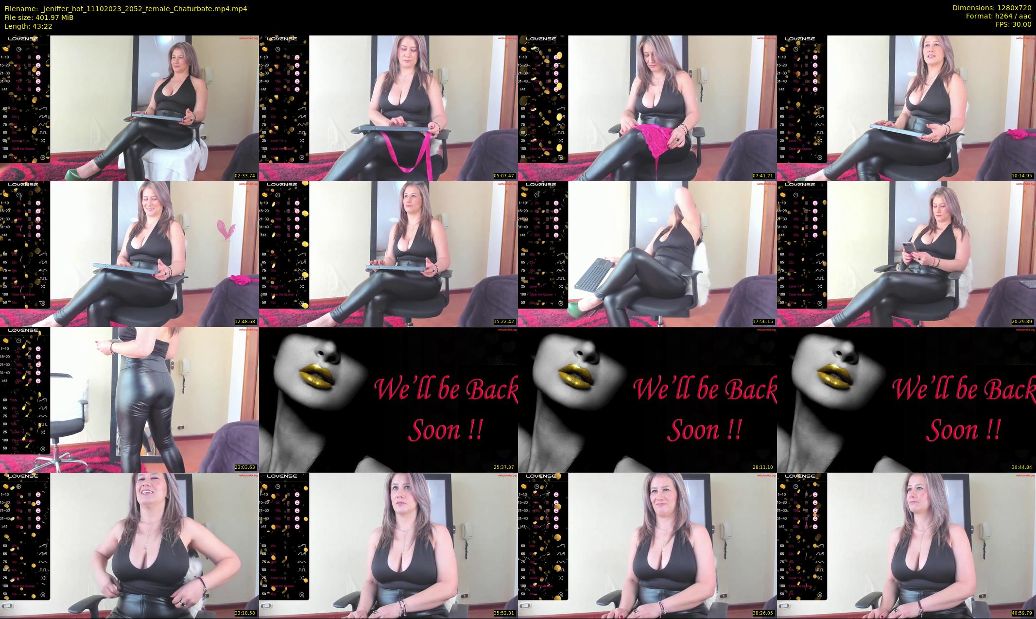 _jeniffer_hot — 44 minute Chaturbate female cam show recording, 720p, Oct 11, 2023