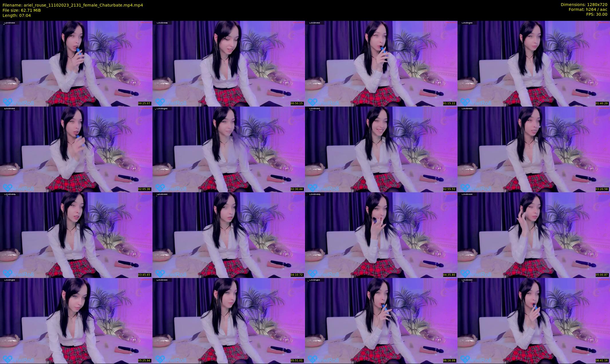 ariel_rouse — 8 minute Chaturbate female cam show recording, 720p, Oct 11, 2023