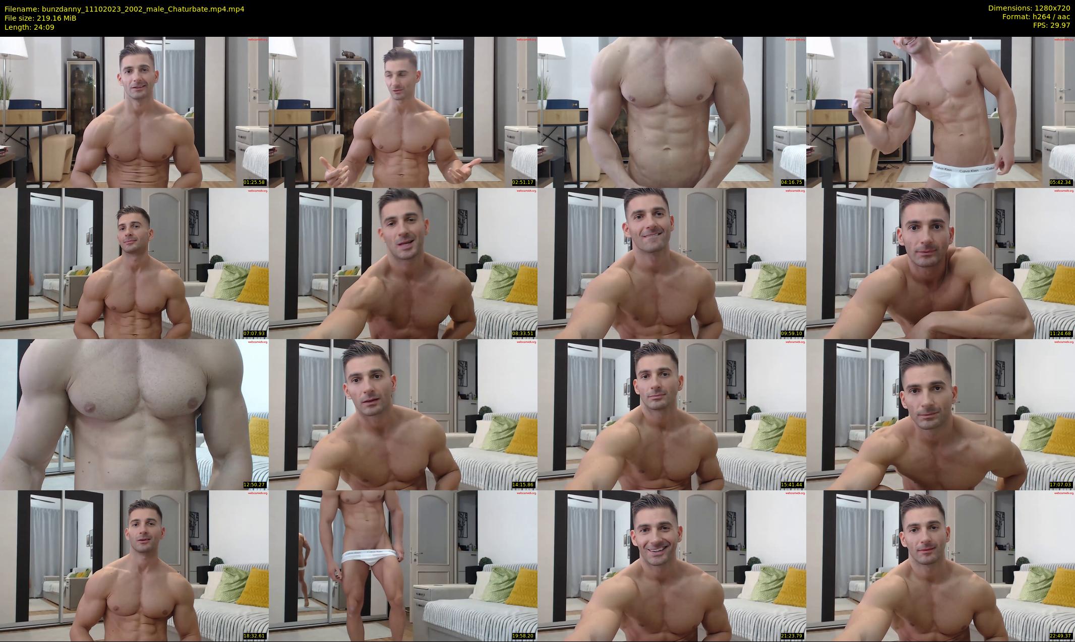 bunzdanny — 25 minute Chaturbate male cam show recording, 720p, Oct 11, 2023
