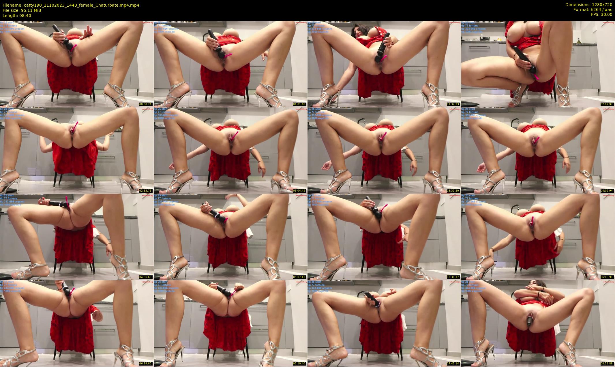 catty190 — 9 minute Chaturbate female cam show recording, 720p, Oct 11, 2023