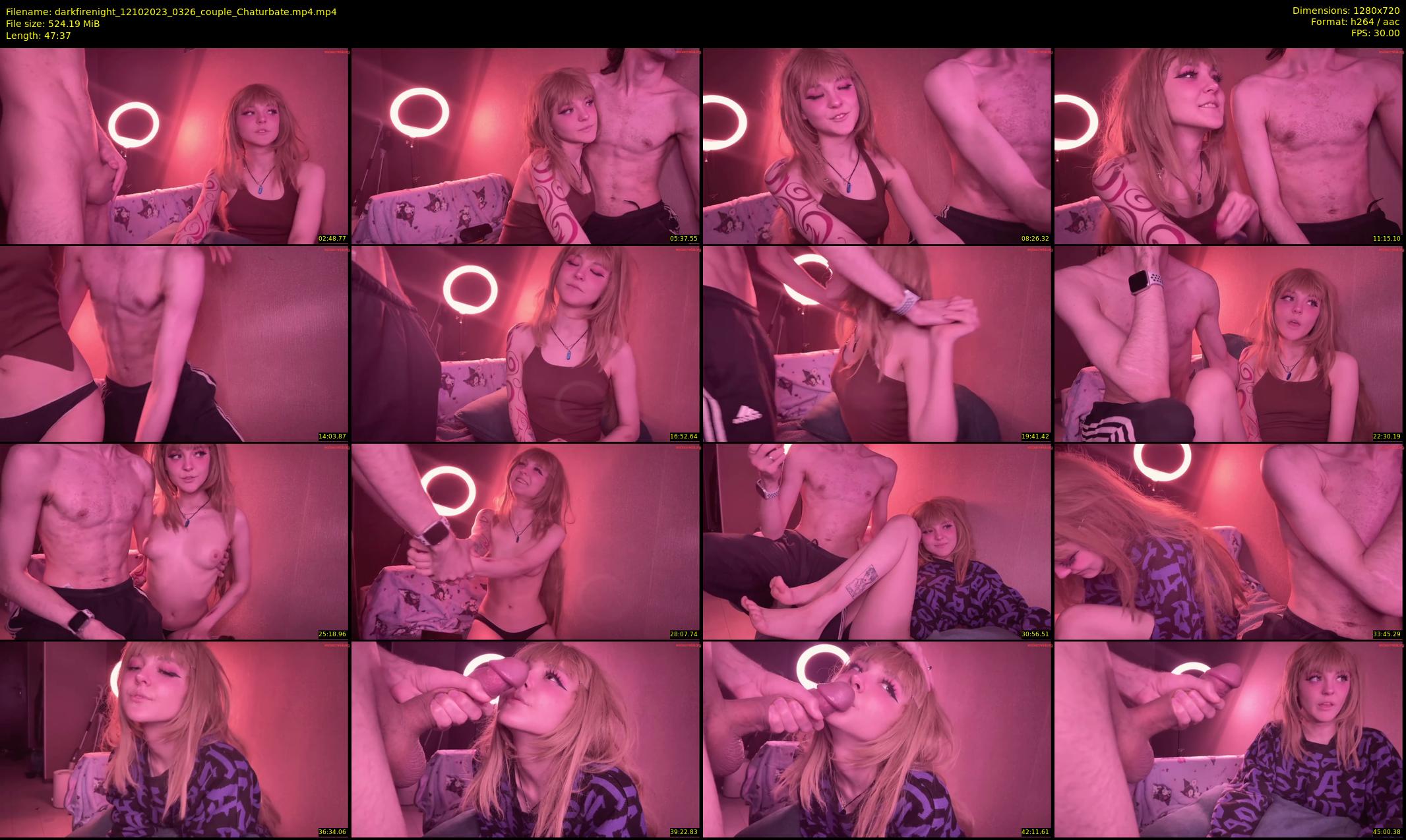 darkfirenight — 48 minute Chaturbate couple cam show recording, 720p, Oct 12, 2023