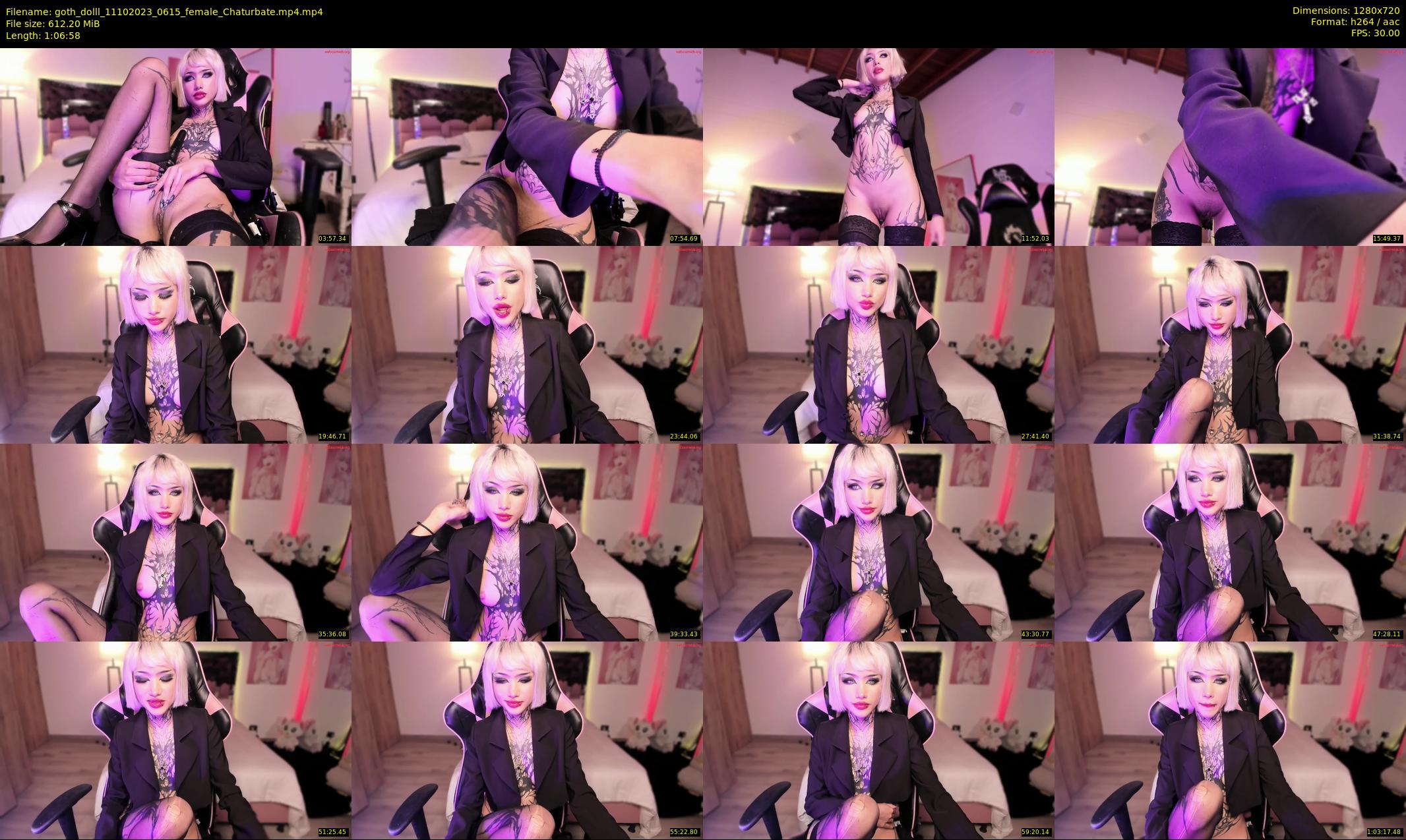goth_dolll — 67 minute Chaturbate female cam show recording, 720p, Oct 11, 2023