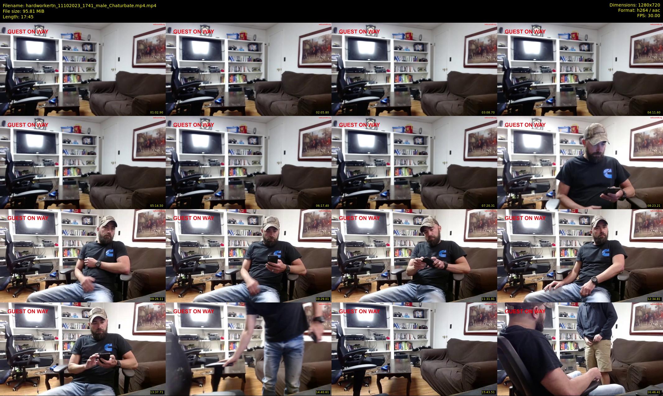 hardworkertn — 18 minute Chaturbate male cam show recording, 720p, Oct 11, 2023